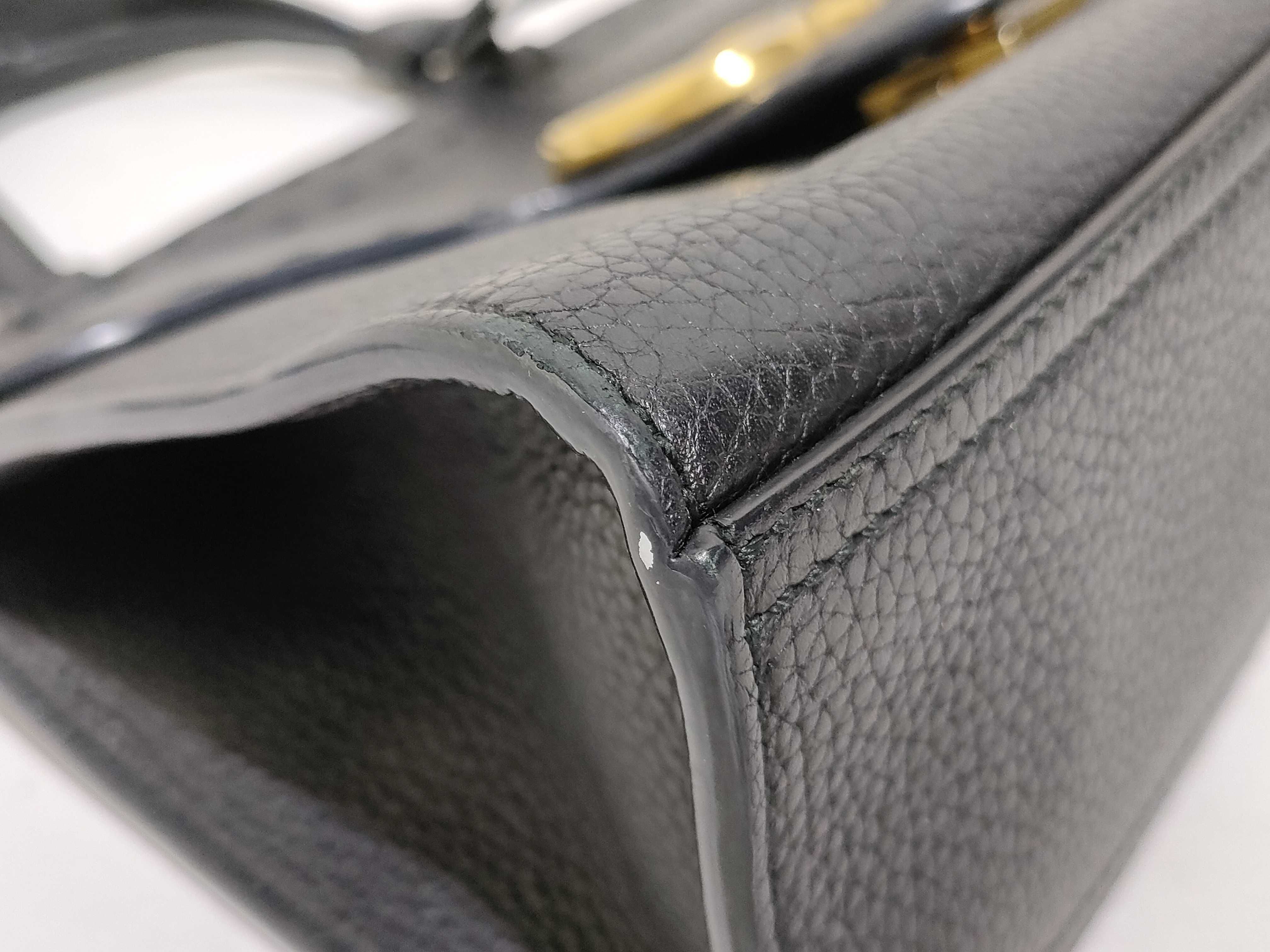 KR- GG Marmont Leather 2-Way Handbag Black 442622 Handbag — view 6