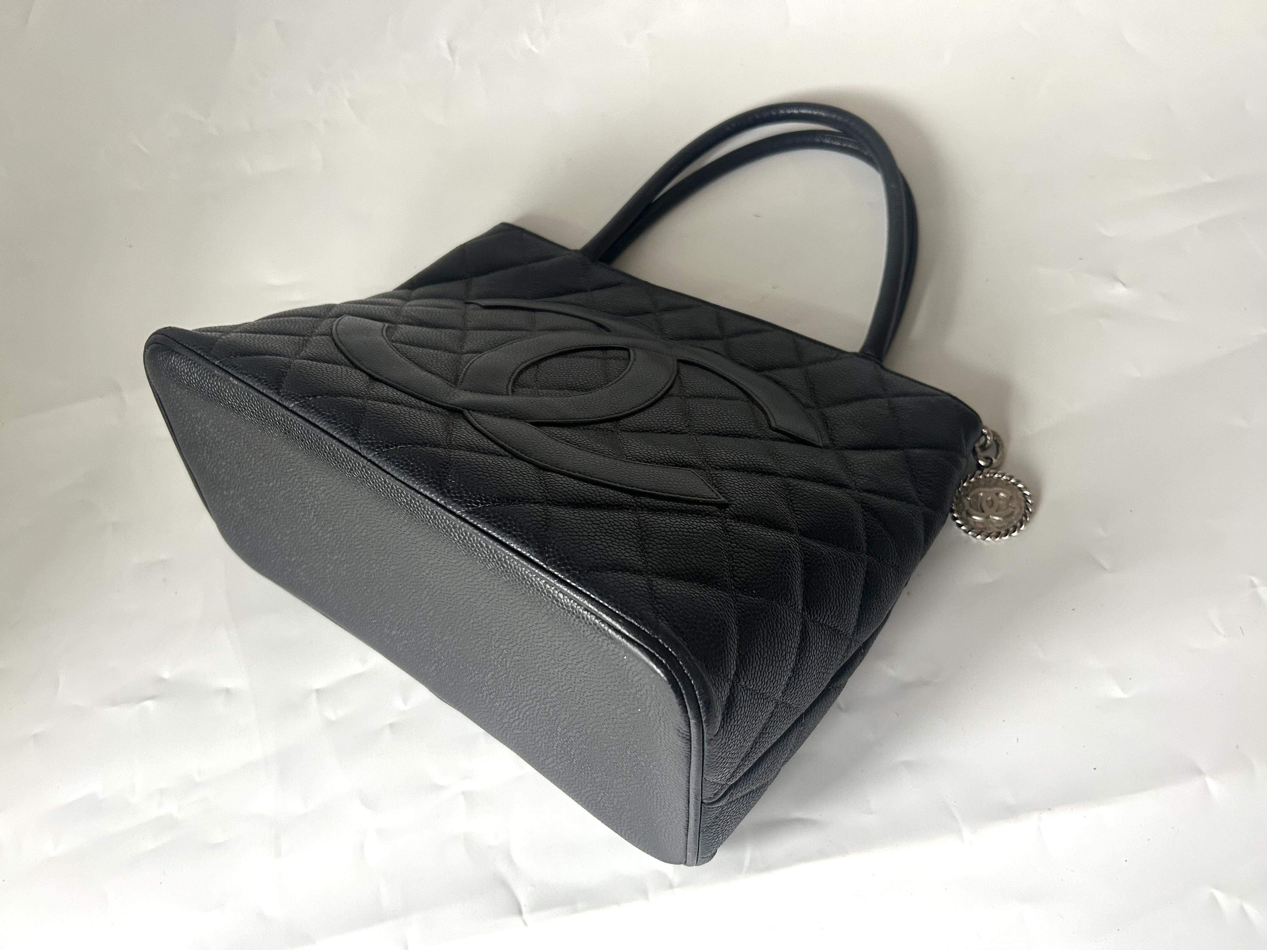 Reissue Tote Bag, Caviar Leather, Silver Hardware — view 3