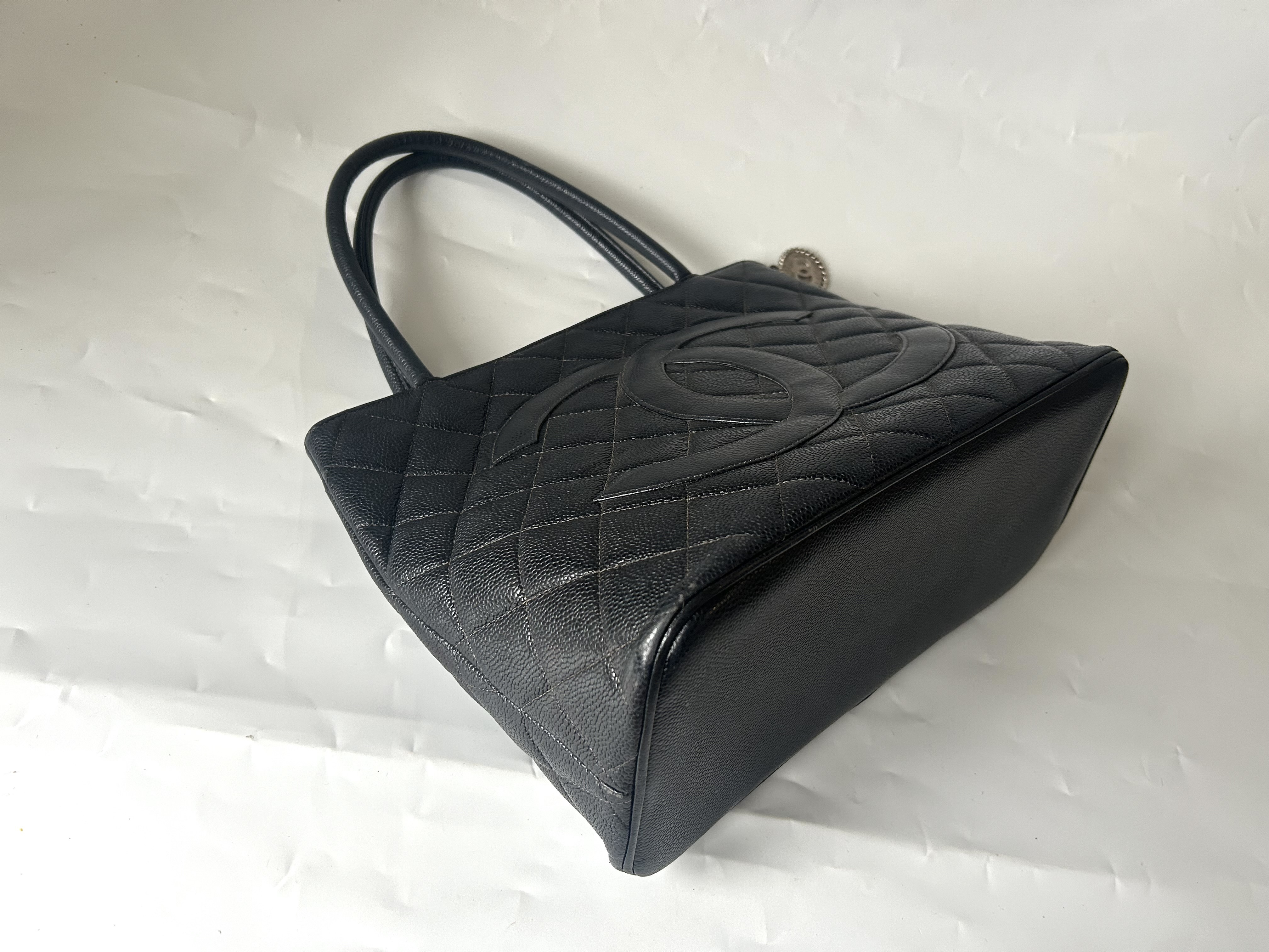 Reissue Tote Bag, Caviar Leather, Silver Hardware — view 4