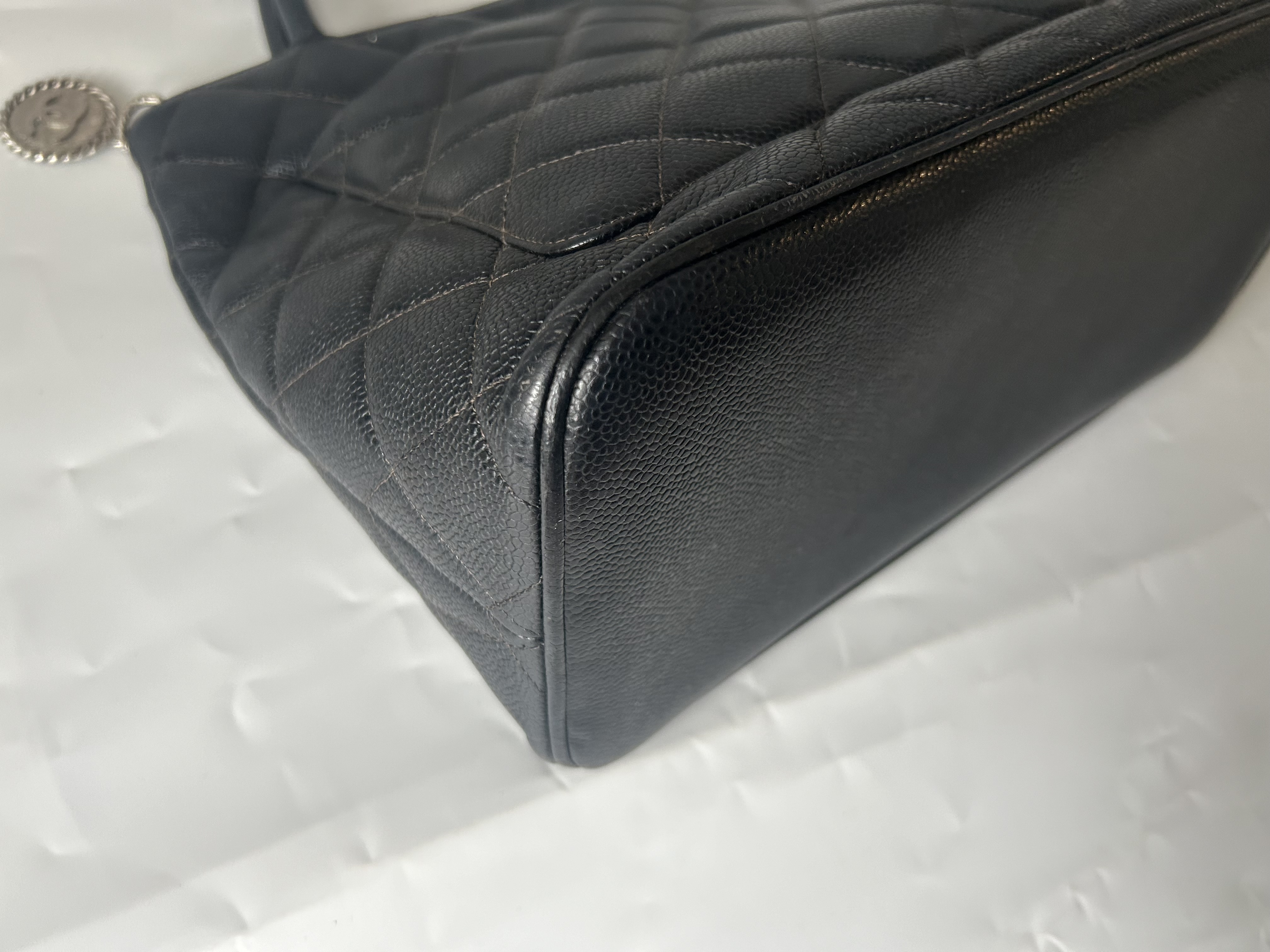 Reissue Tote Bag, Caviar Leather, Silver Hardware — view 5