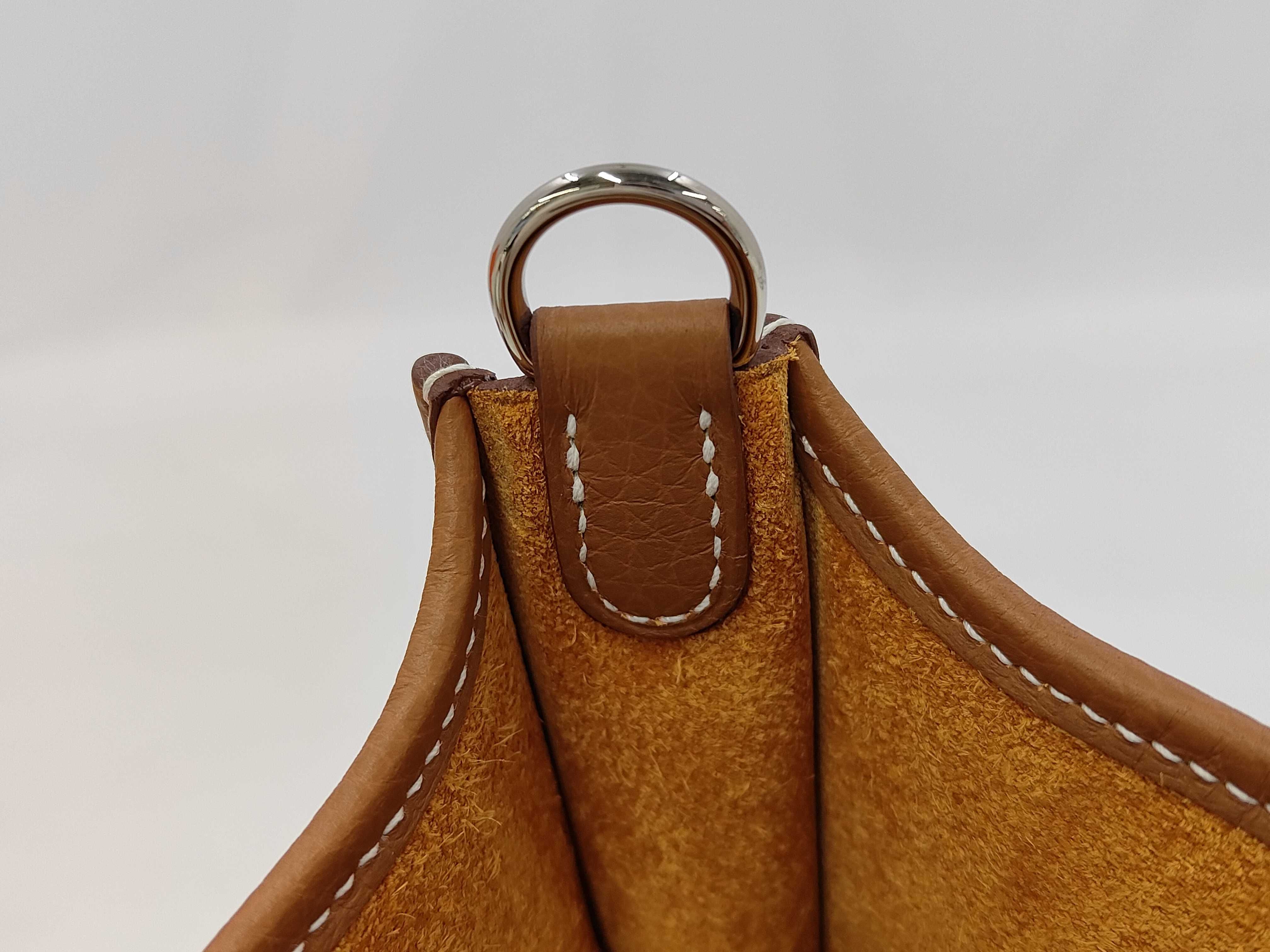 Mini Evelyne Amazone 16 TPM Taurillon Clemence Leather Gold Silver Hardware G Stamp Shoulder Bag — view 11