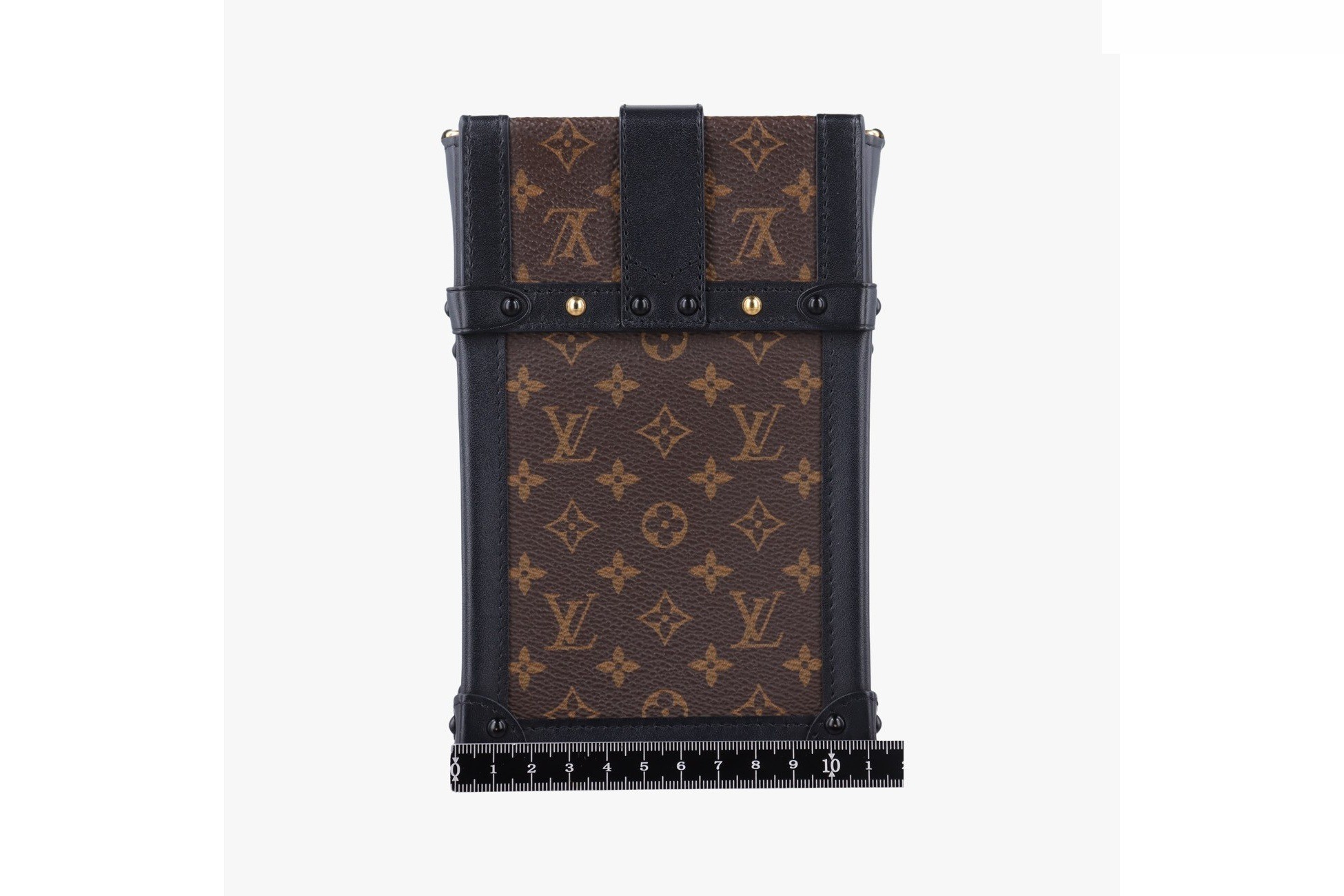 Pochette Trunk Vertical Monogram Canvas x Leather Brown x Black — view 2