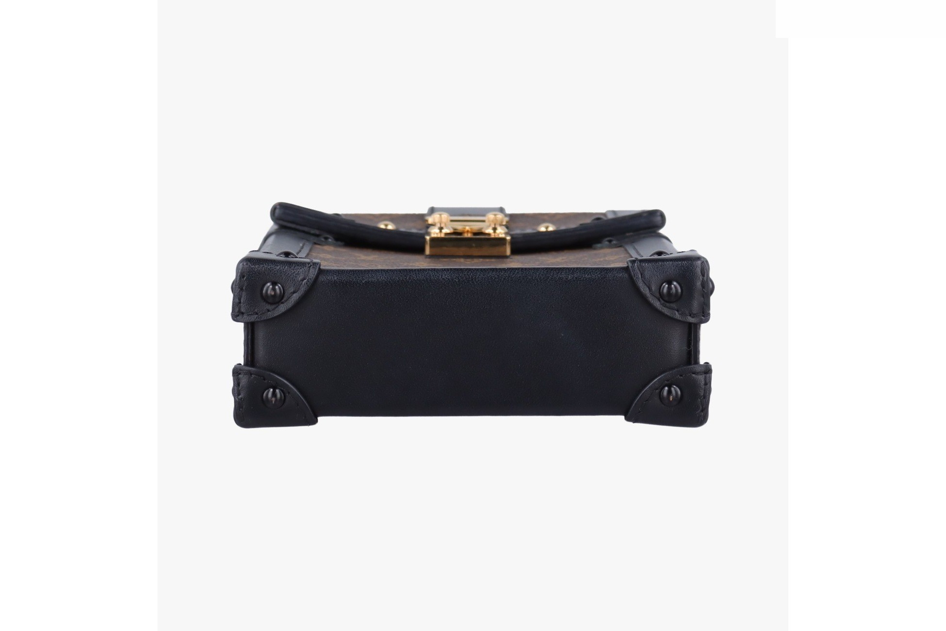 Pochette Trunk Vertical Monogram Canvas x Leather Brown x Black — view 3