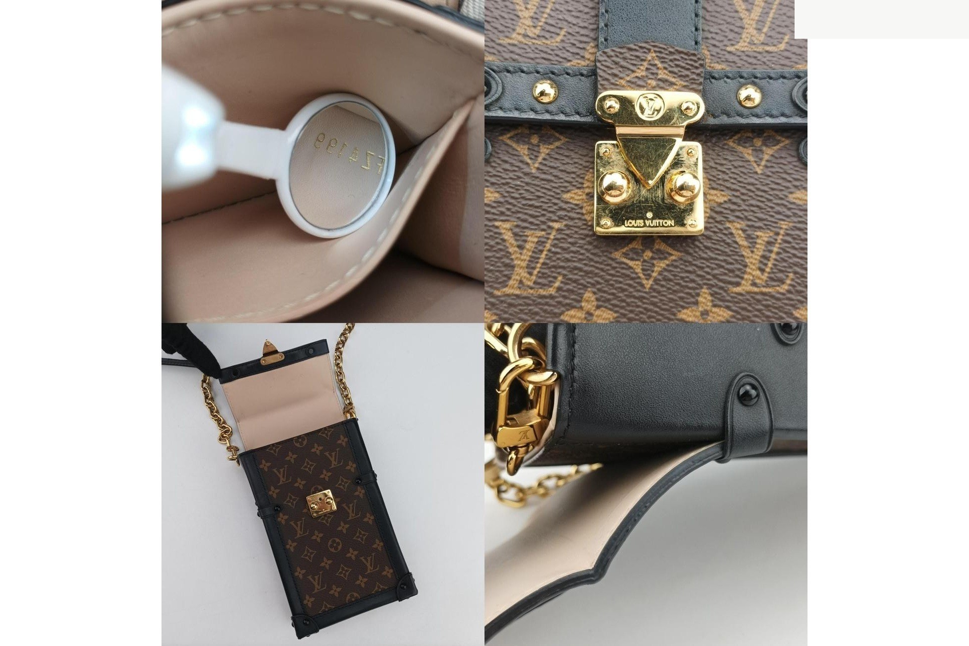 Pochette Trunk Vertical Monogram Canvas x Leather Brown x Black — view 8