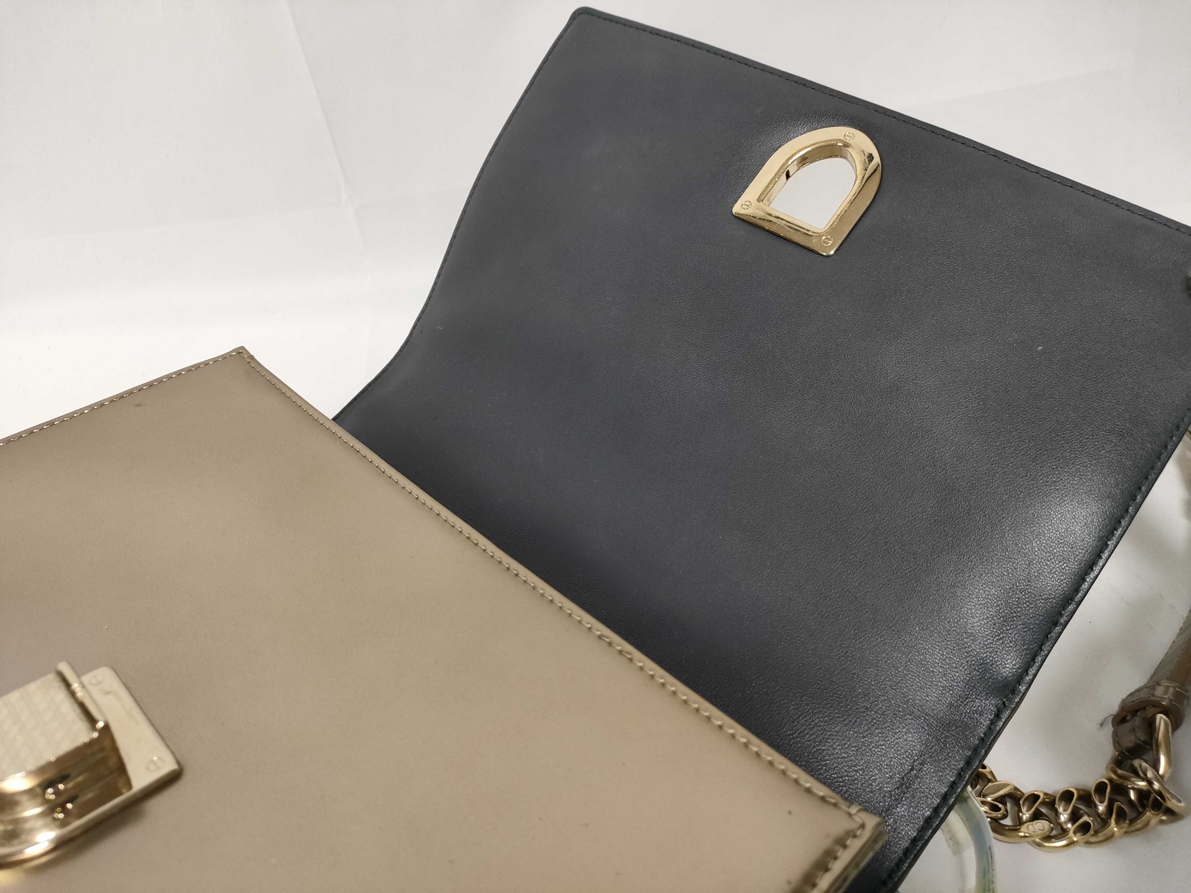 PH - Metallic Gold Micro Cannage Medium Diorama Flap Shoulder Bag Leather Shoulder Bag — view 12