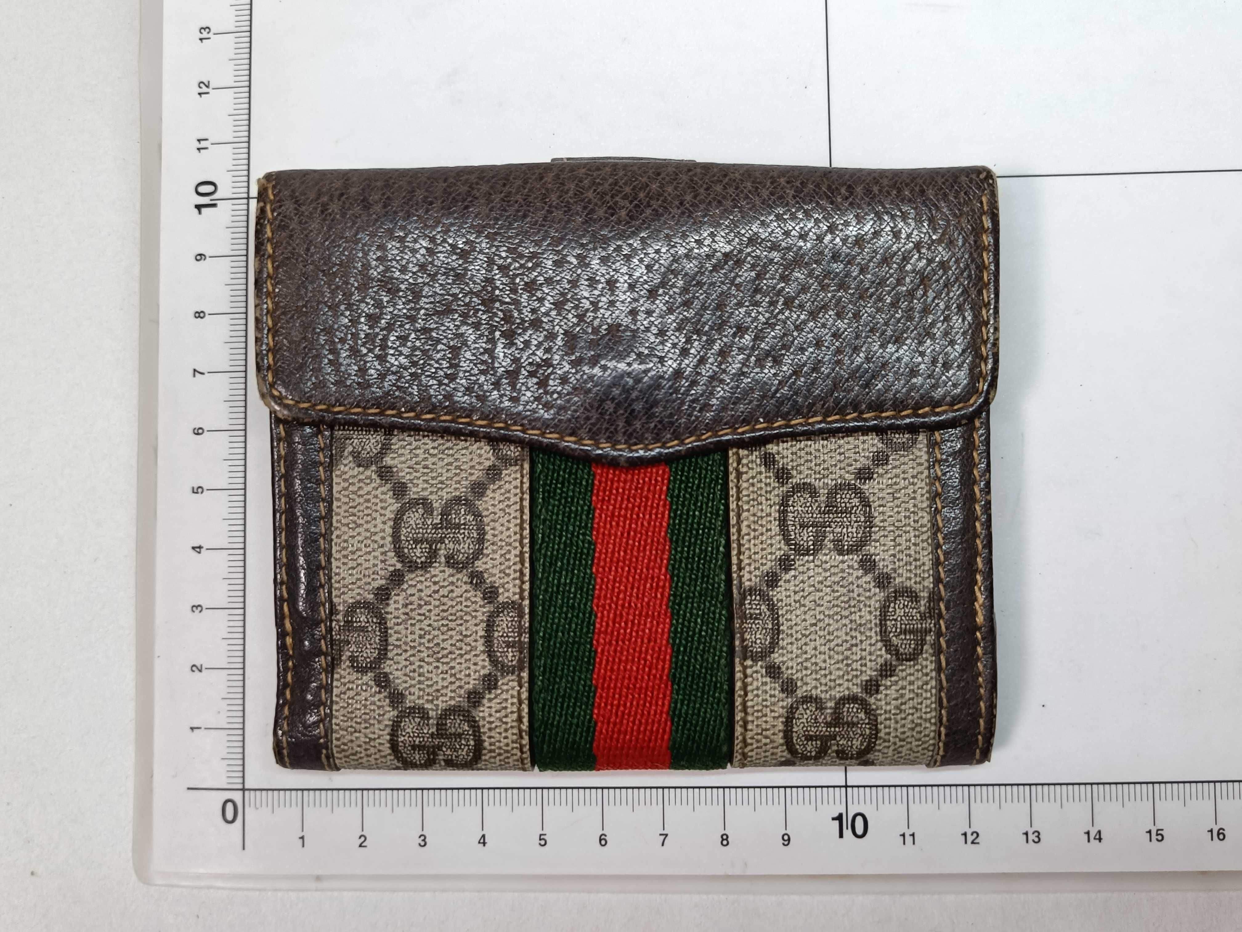 Old Folding Wallet GG Sherry Leather Wallet — view 2
