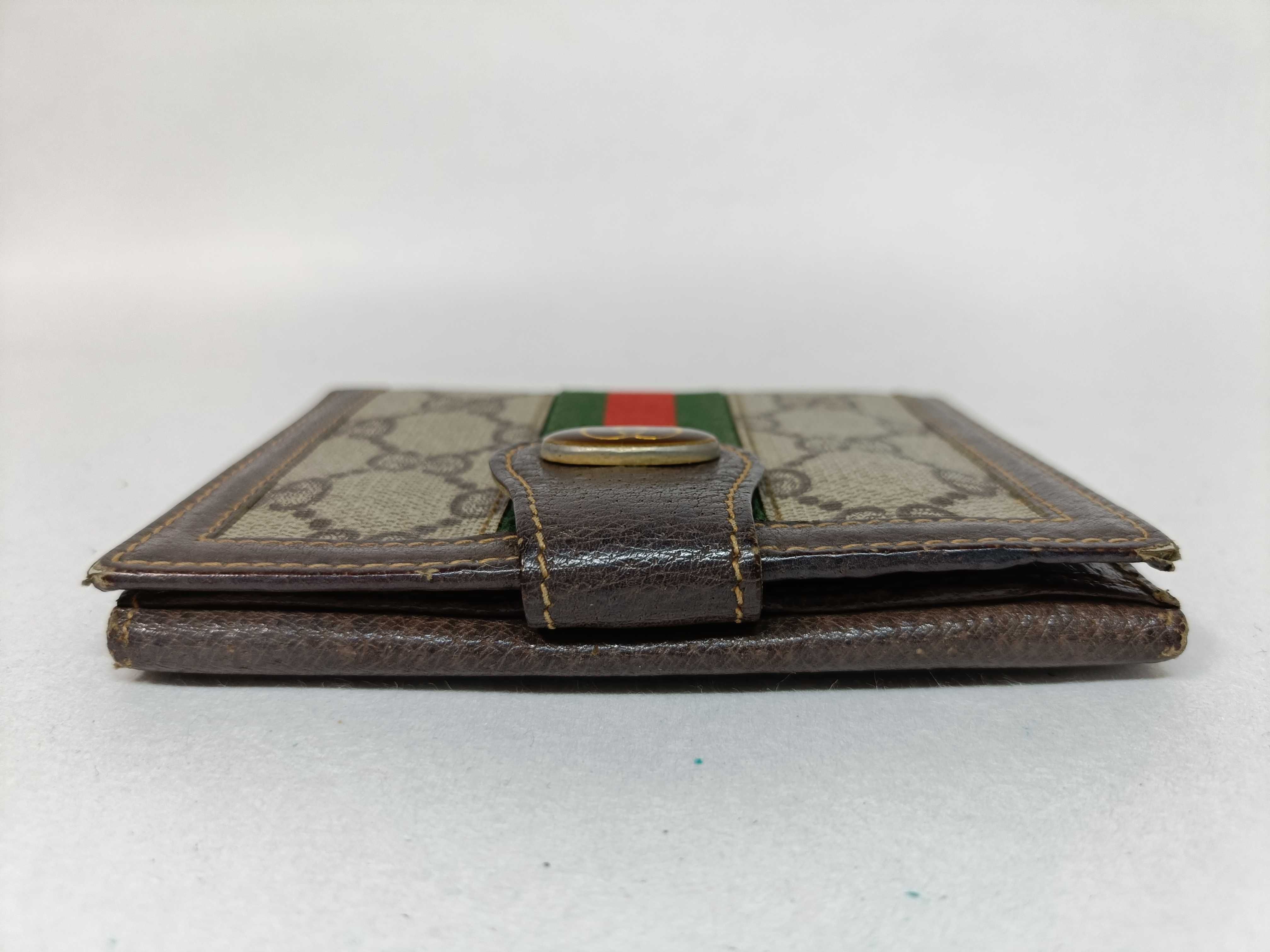 Old Folding Wallet GG Sherry Leather Wallet — view 6
