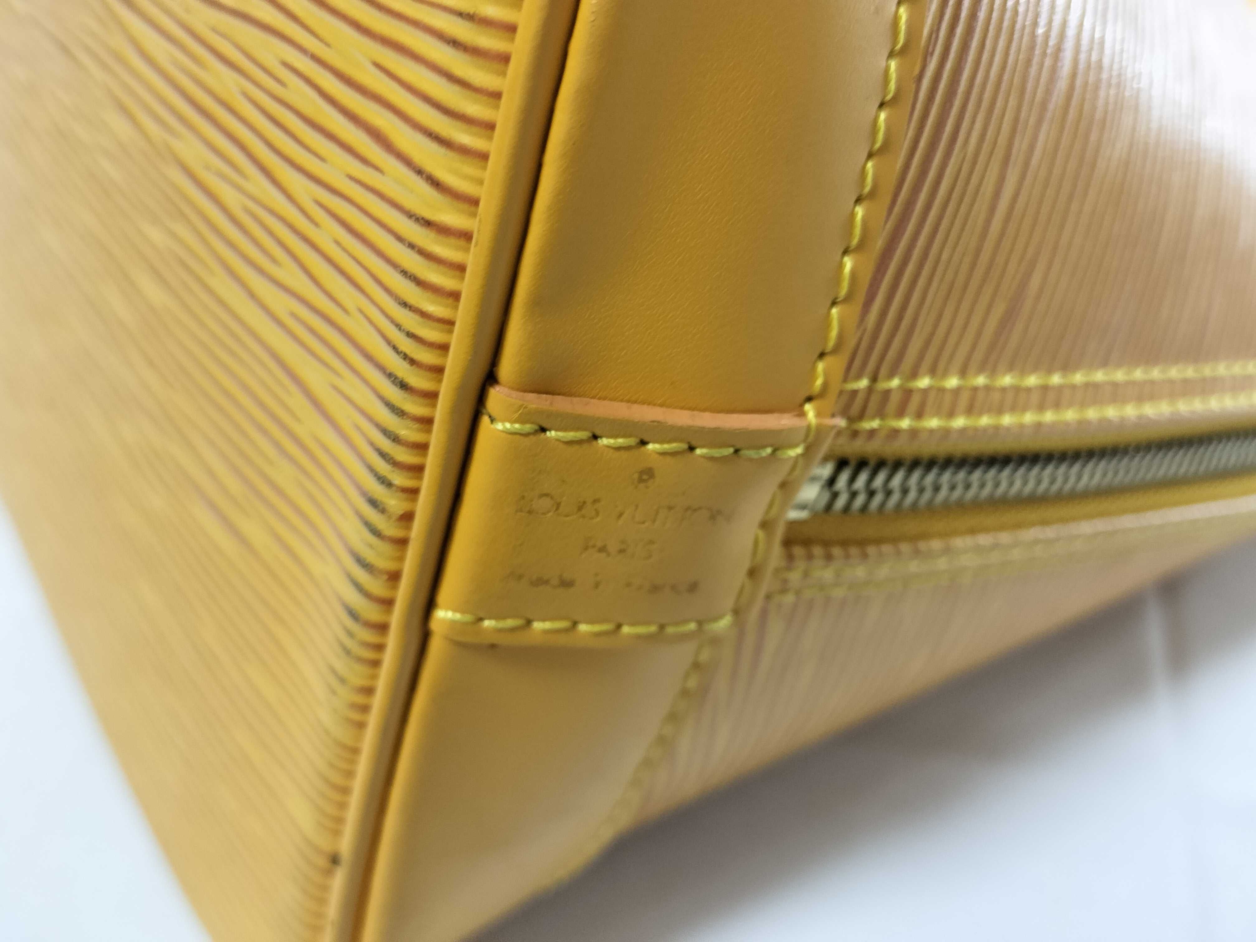 Epi M52149 Alma Yellow Handbag — view 9