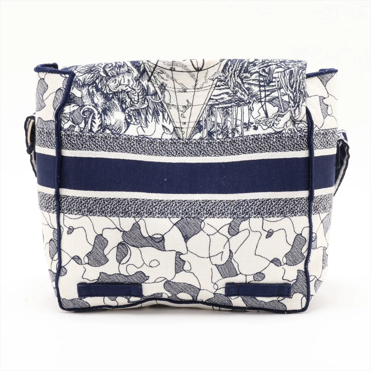 Diorcamp Canvas Shoulder Bag, Navy — view 2