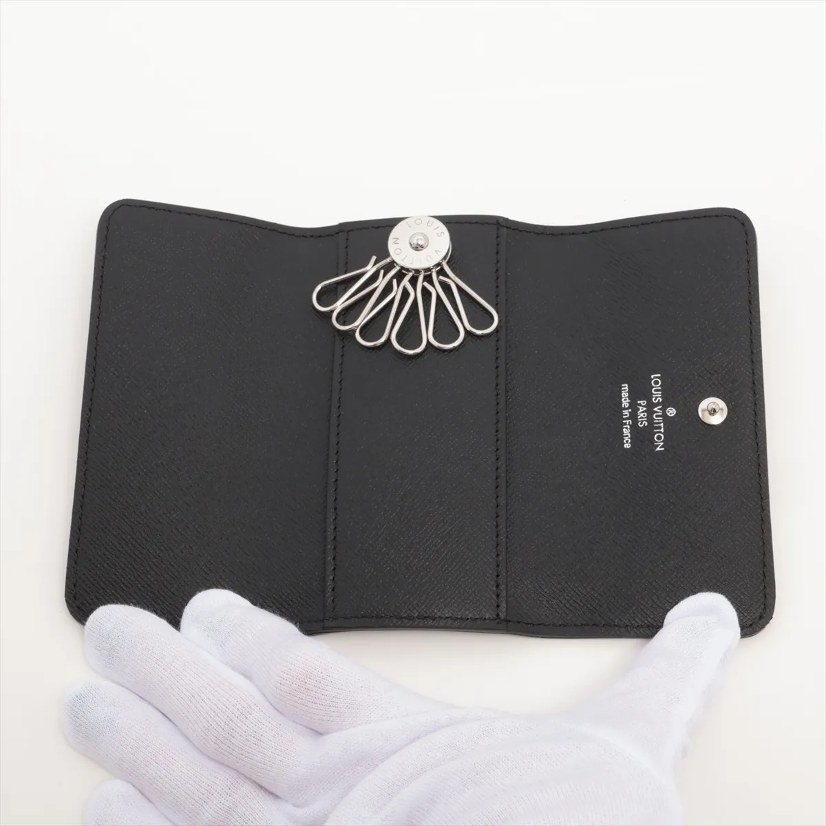 Monogram Macassar Multicles 6 M60165 CT4099 Brown x Black Key Case — view 4