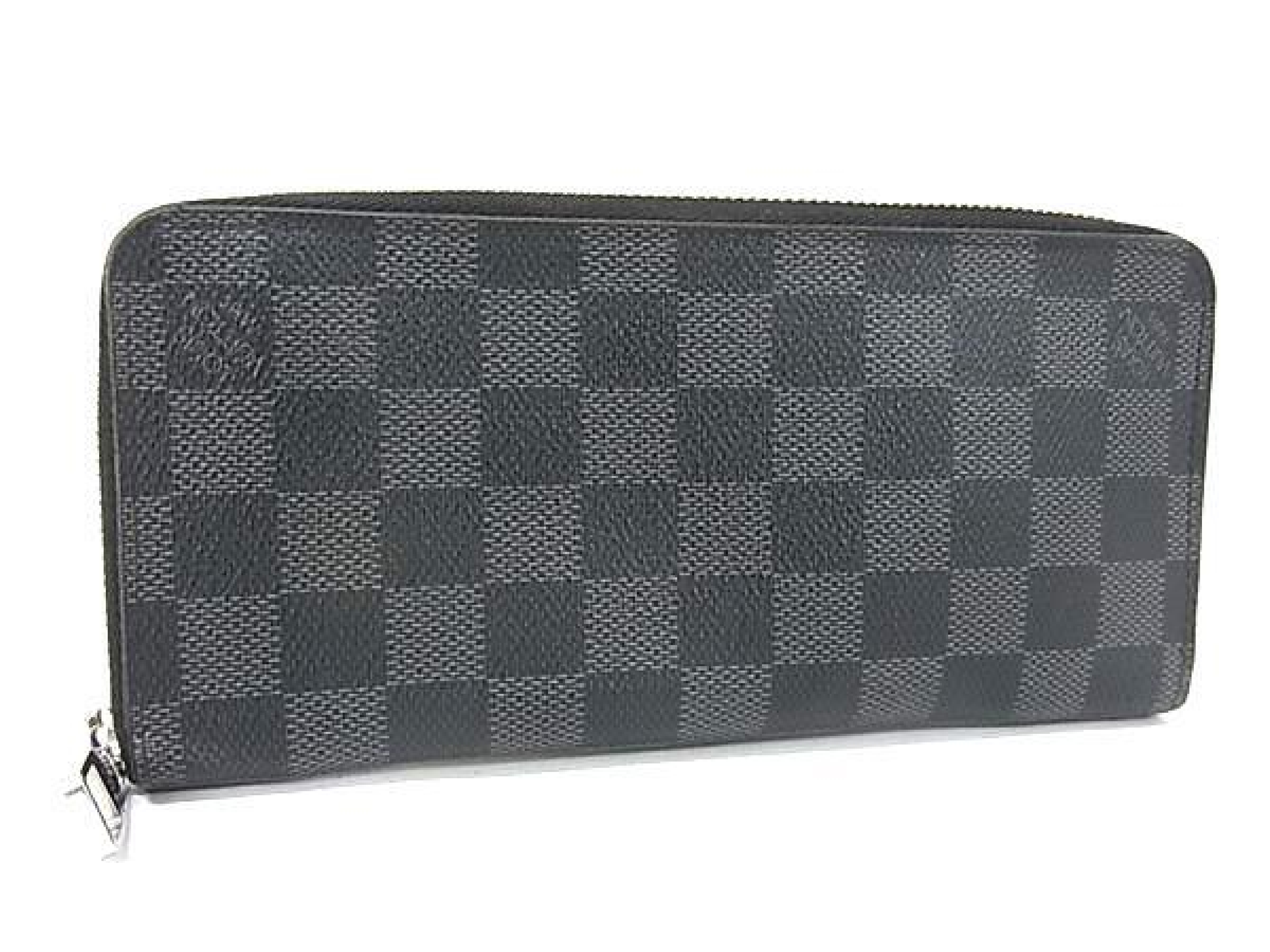 N63095 Damier Graphite Zippy Wallet Vertical Round Zipper FW3703 Long Wallet