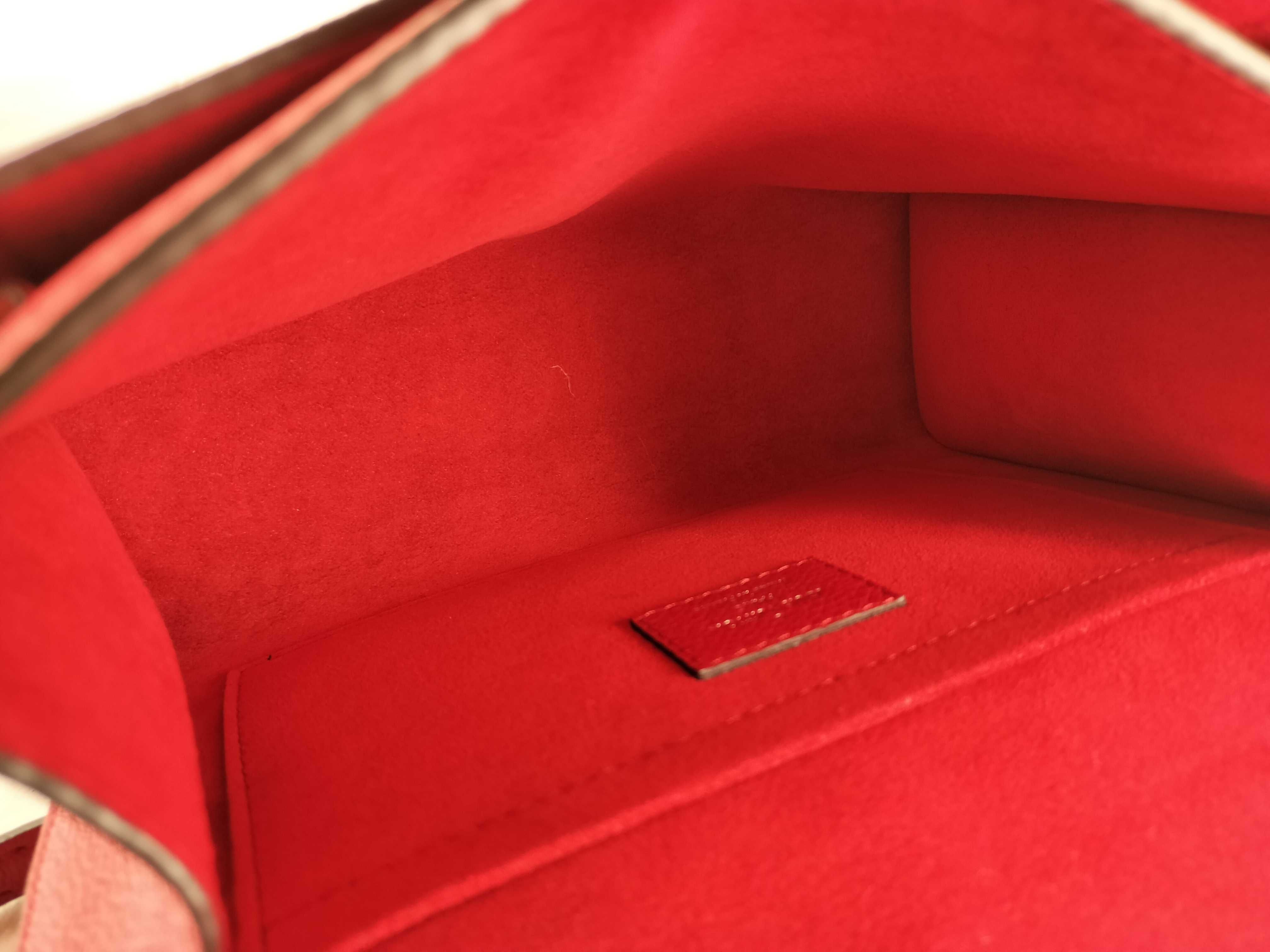 PH- Red Leather MyLockMe BB Chain Crossbody Bag Shoulder Bag — view 11