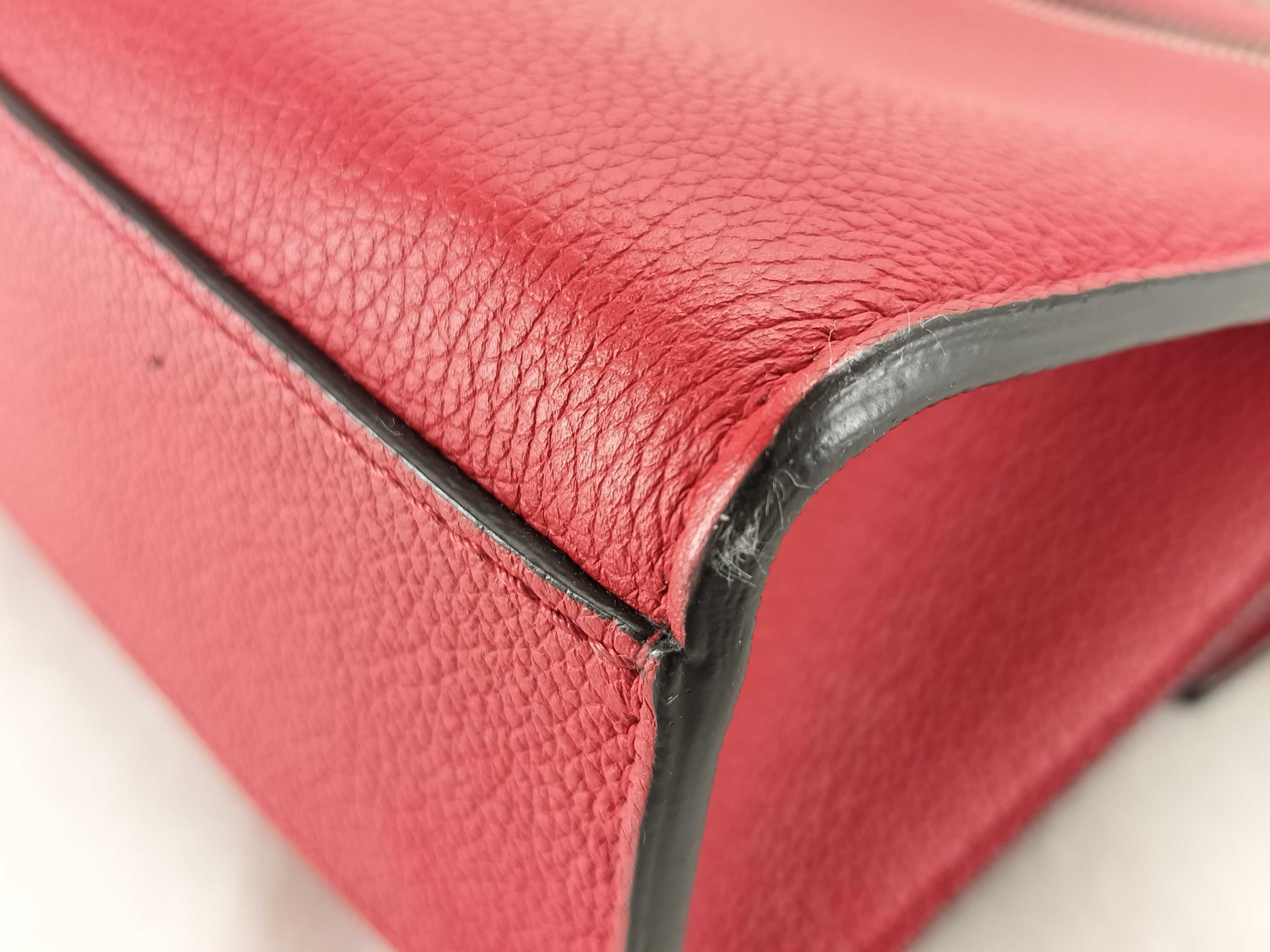 PH- Red Leather MyLockMe BB Chain Crossbody Bag Shoulder Bag — view 6