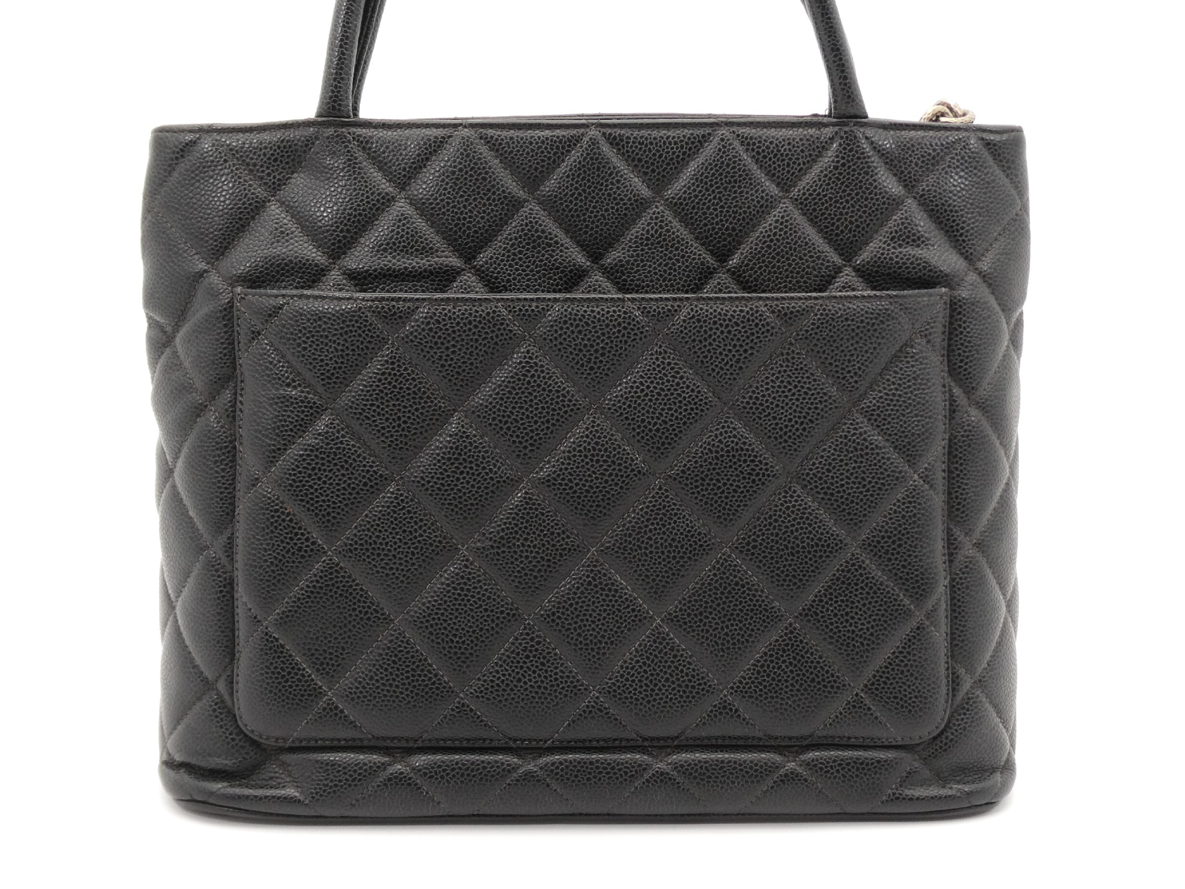 Reissue Tote Bag with Coco Mark and Caviar Leather — view 2