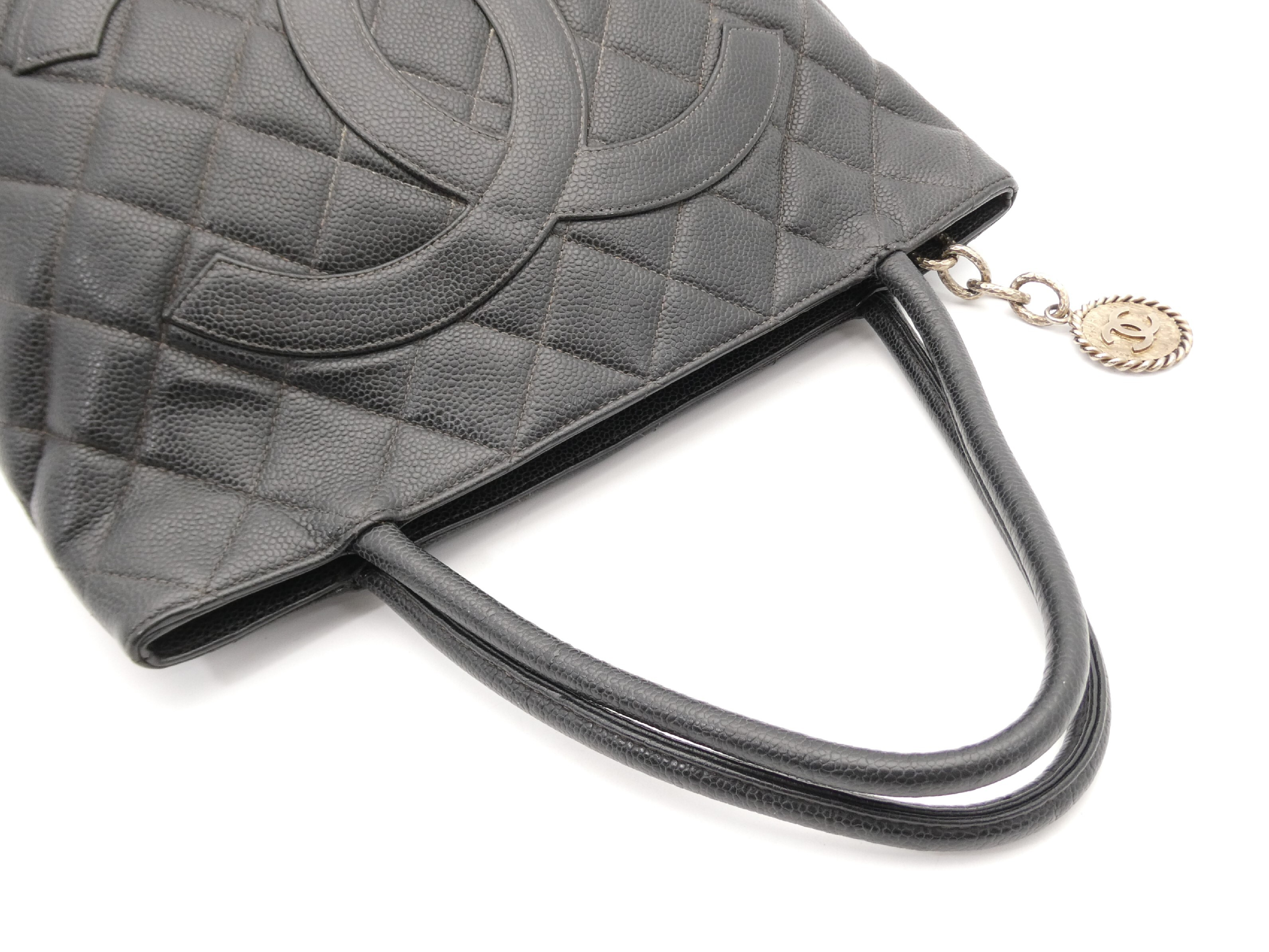 Reissue Tote Bag with Coco Mark and Caviar Leather — view 6