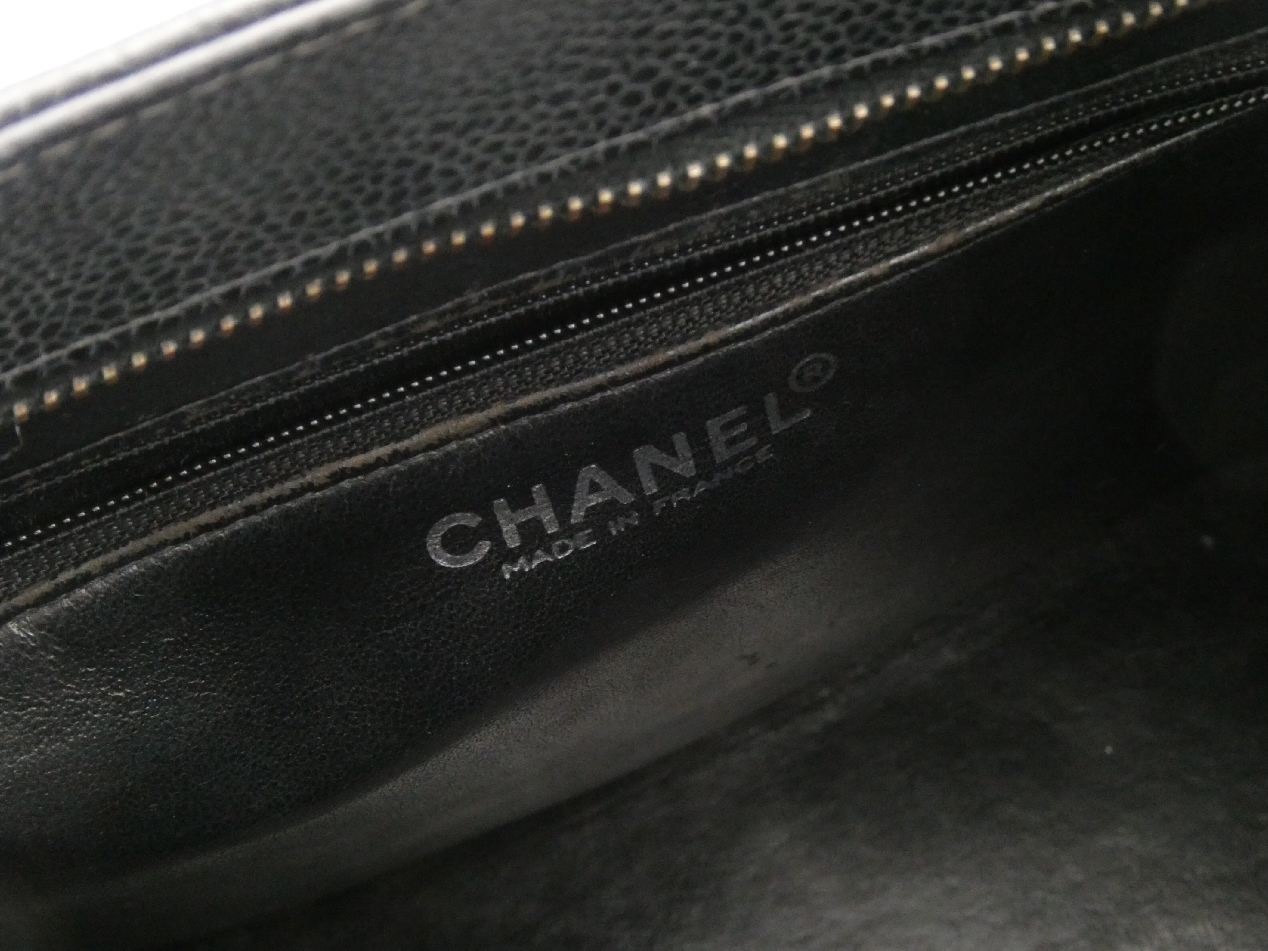 Reissue Tote Bag with Coco Mark and Caviar Leather — view 8