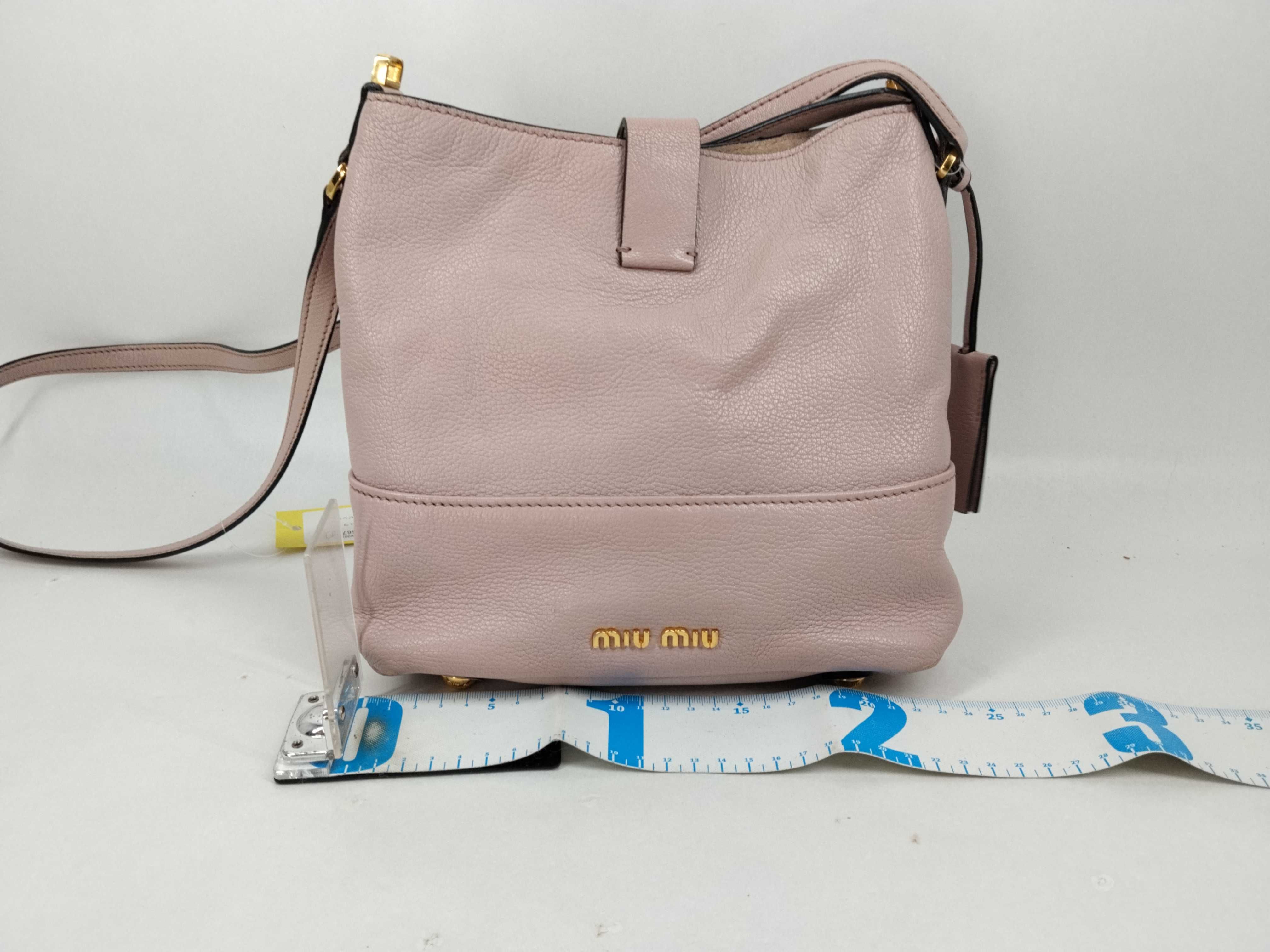 leather pink shoulder bag — view 2