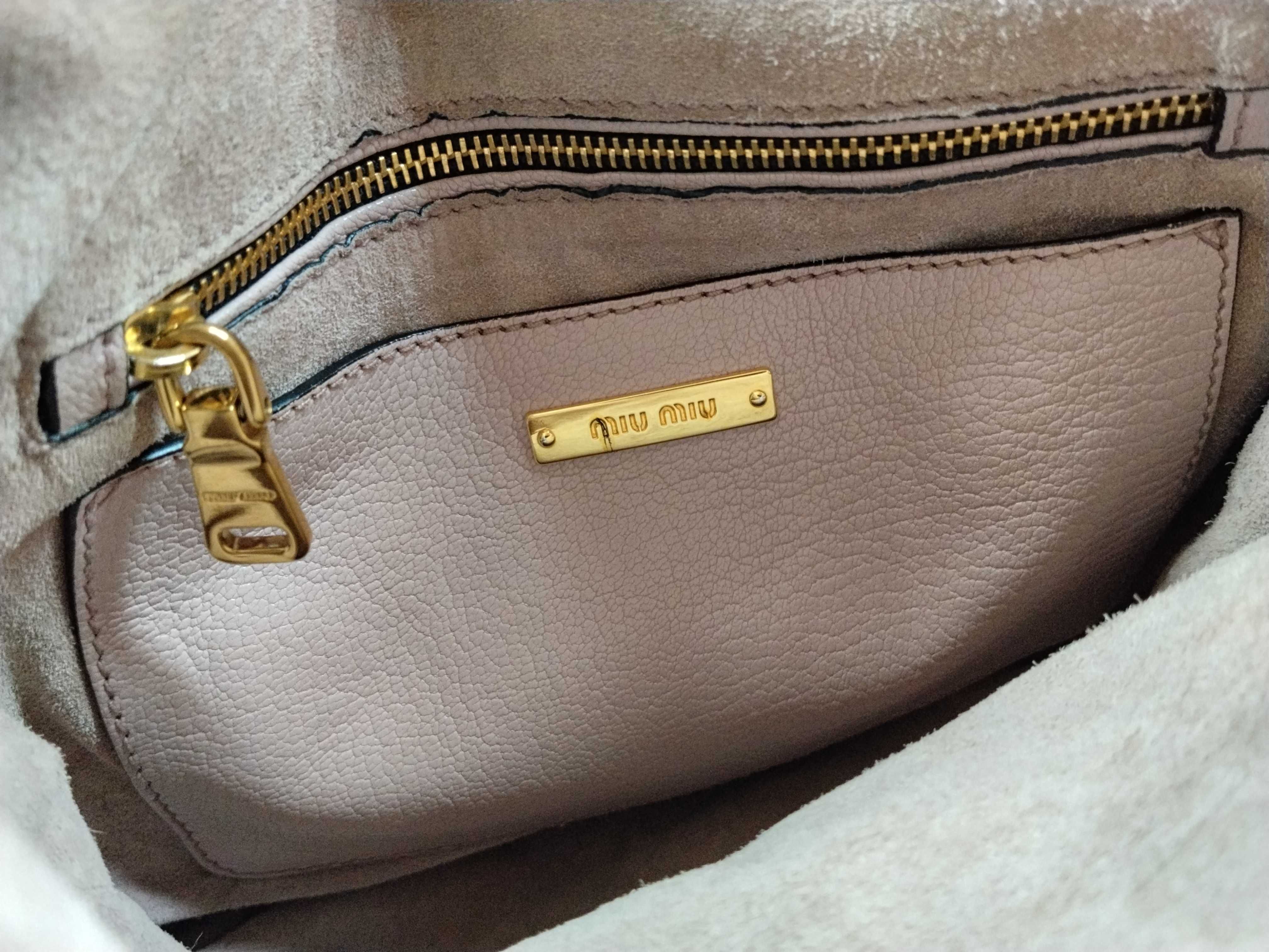 leather pink shoulder bag — view 14