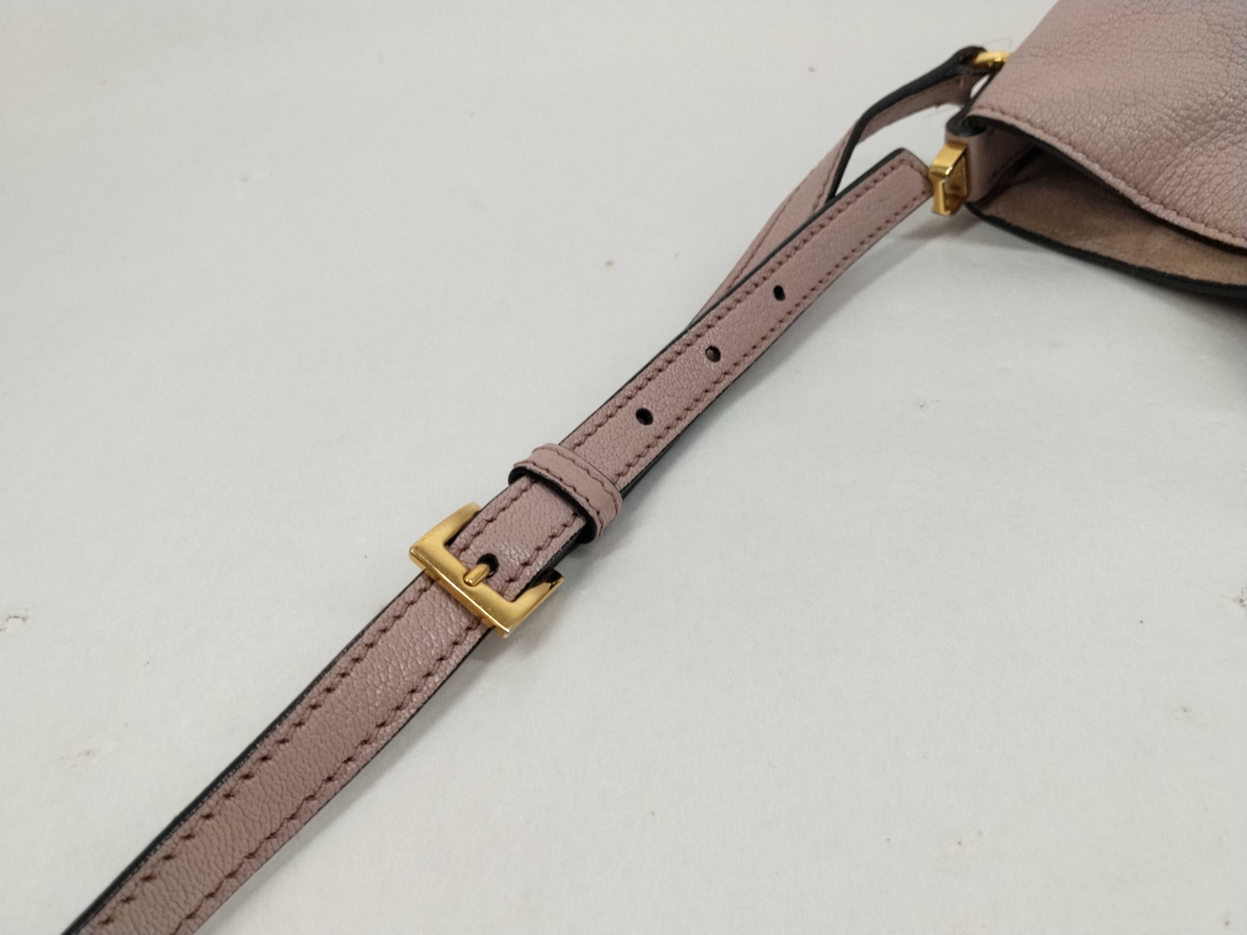 leather pink shoulder bag — view 7