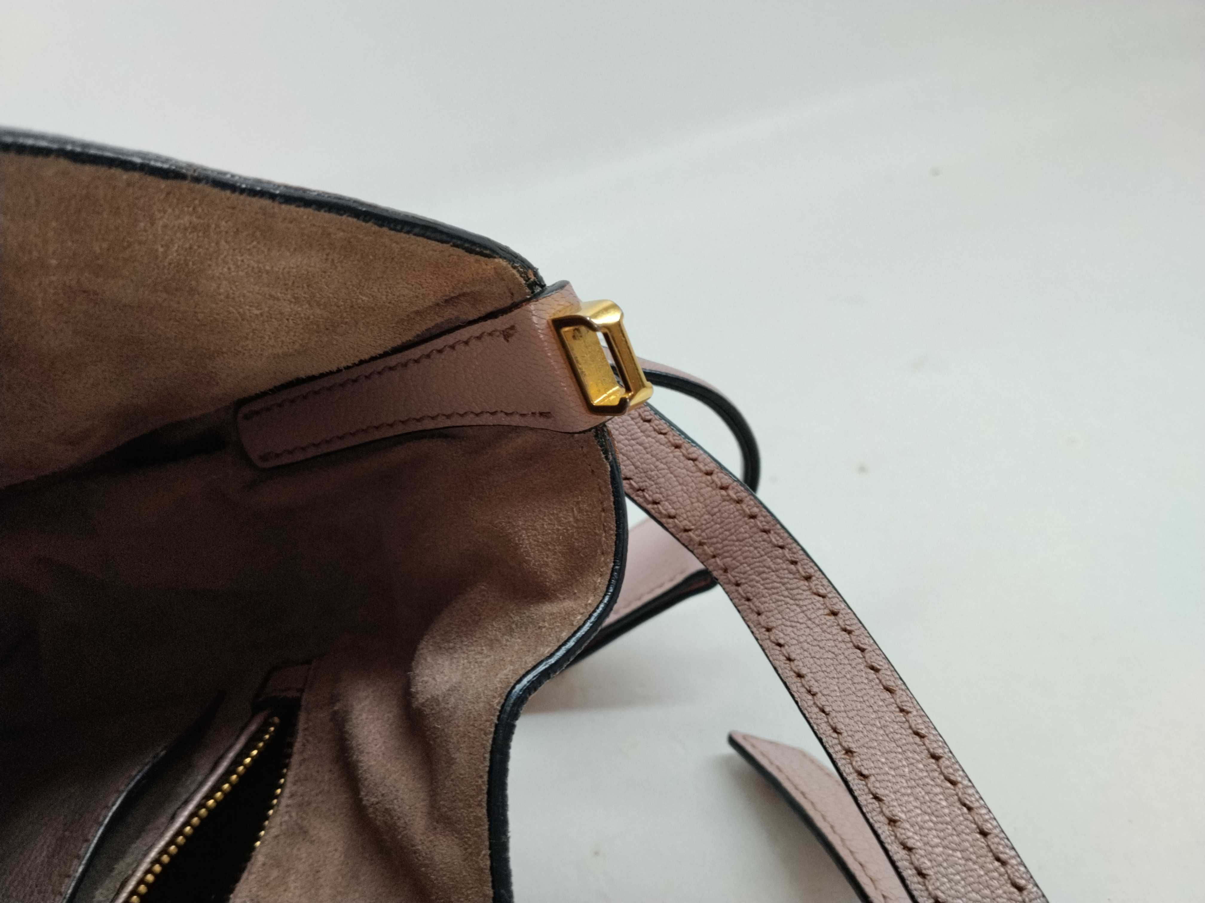 leather pink shoulder bag — view 10