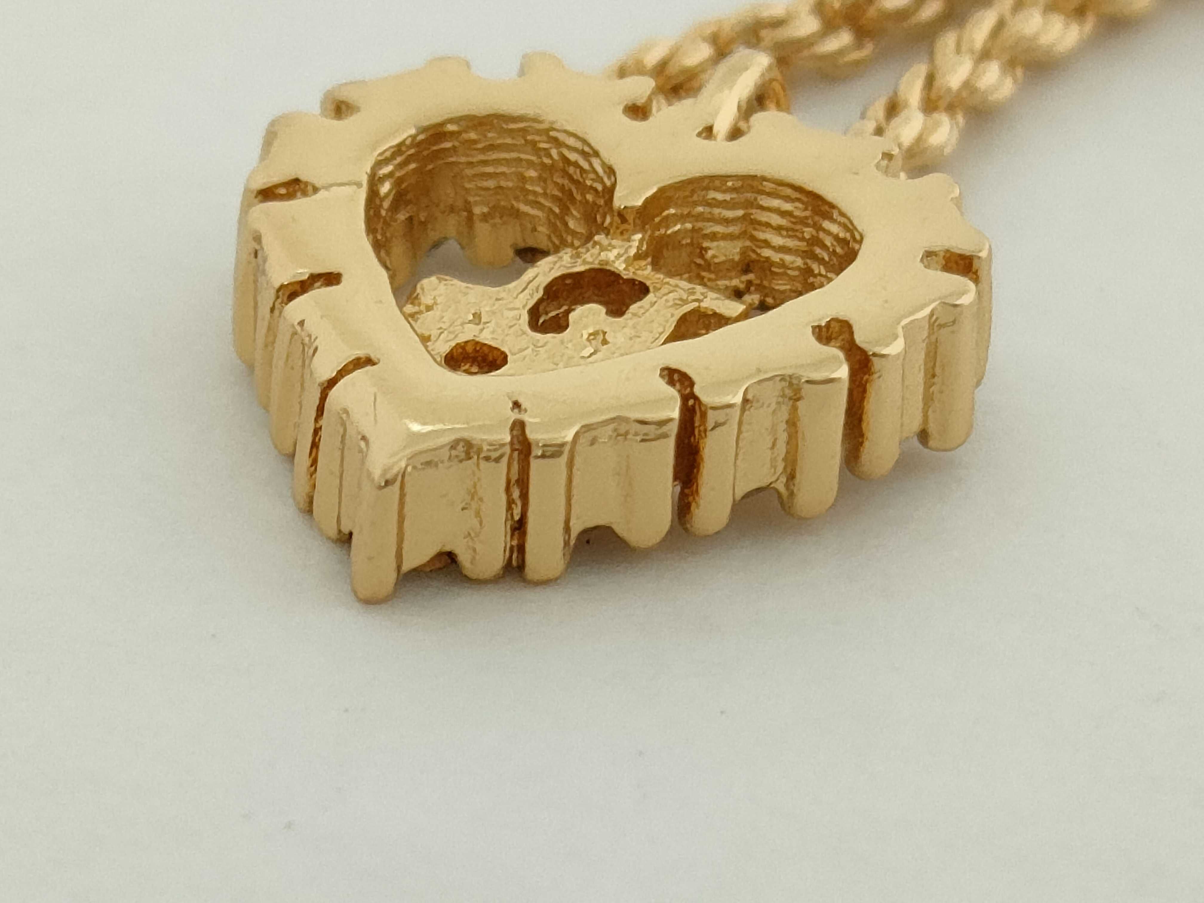 Logo Heart Rhinestone Necklace — view 8