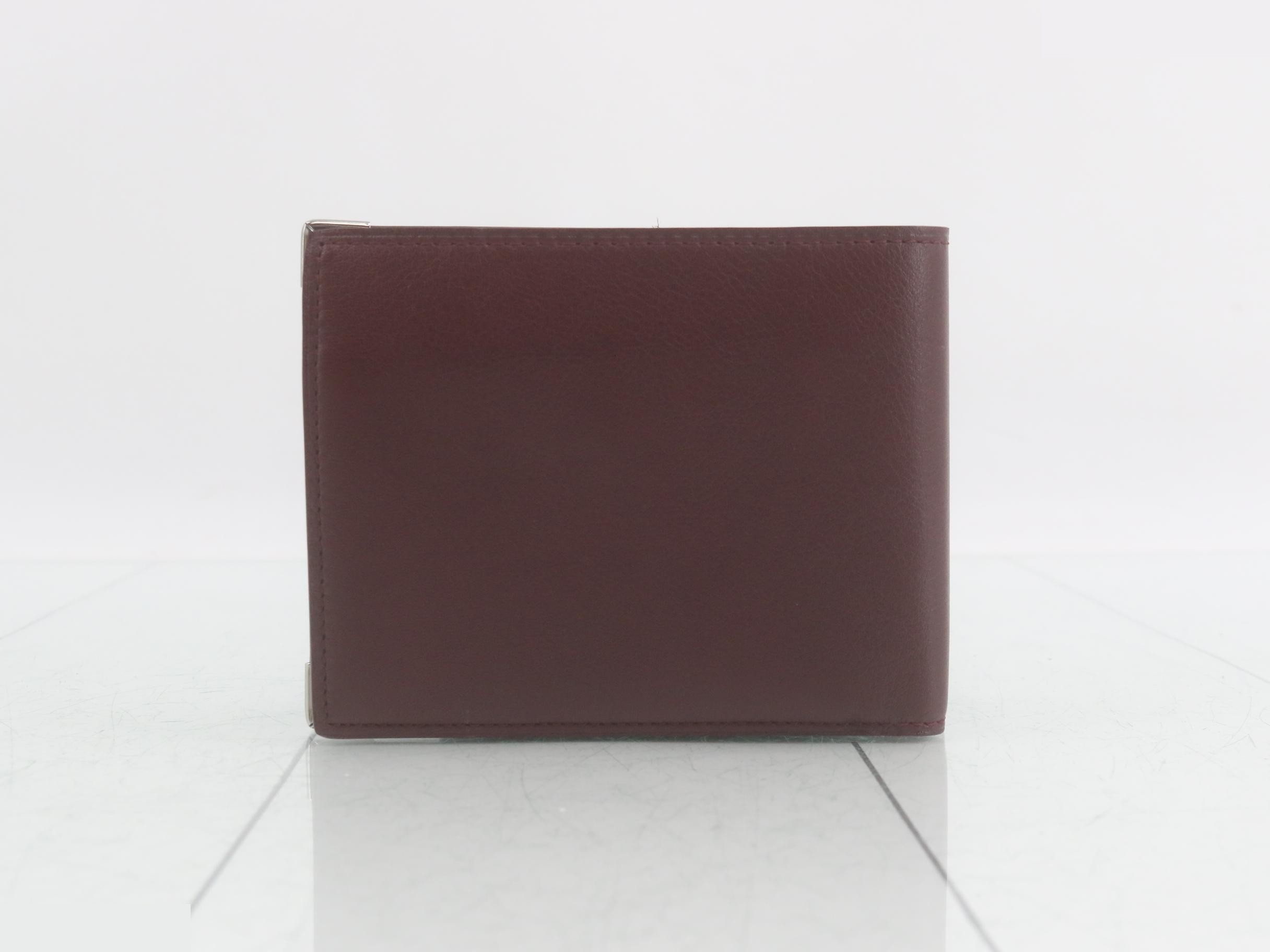 Must Line bi-fold wallet, Bordeaux, unused, stored item. — view 2