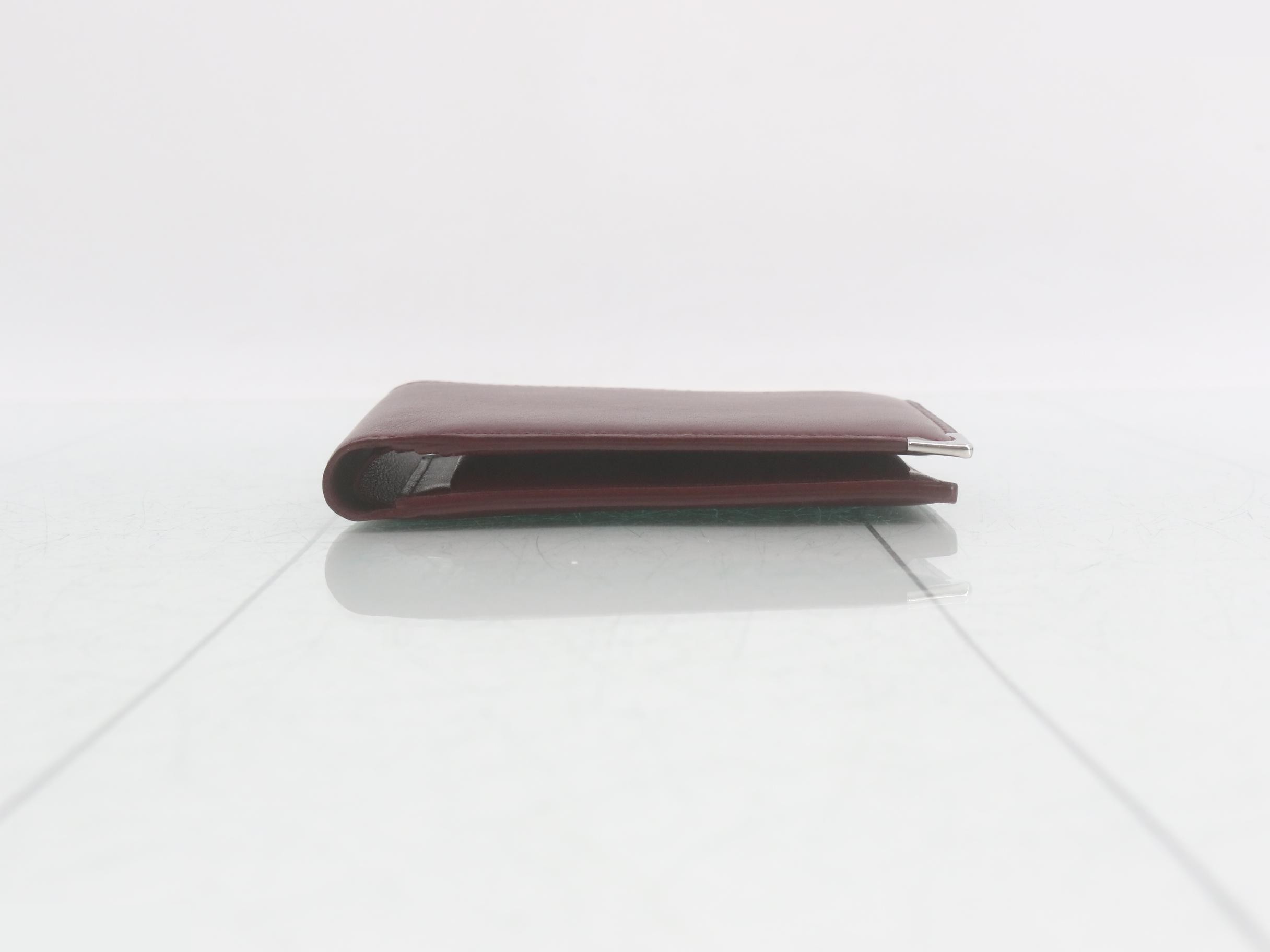 Must Line bi-fold wallet, Bordeaux, unused, stored item. — view 3