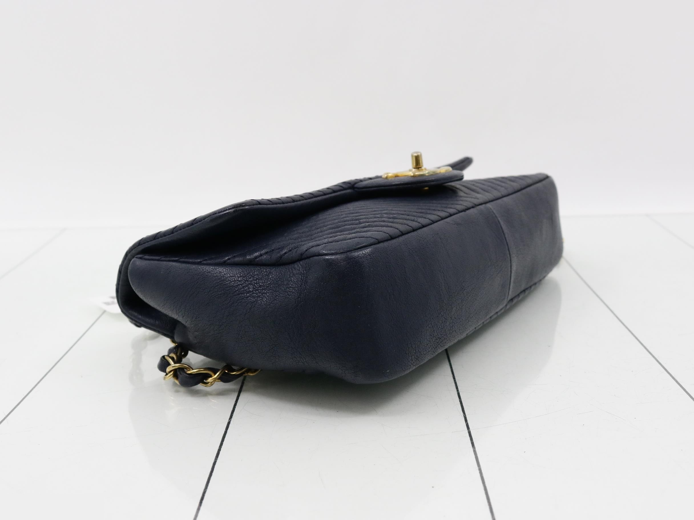 V-stitch shoulder bag — view 5