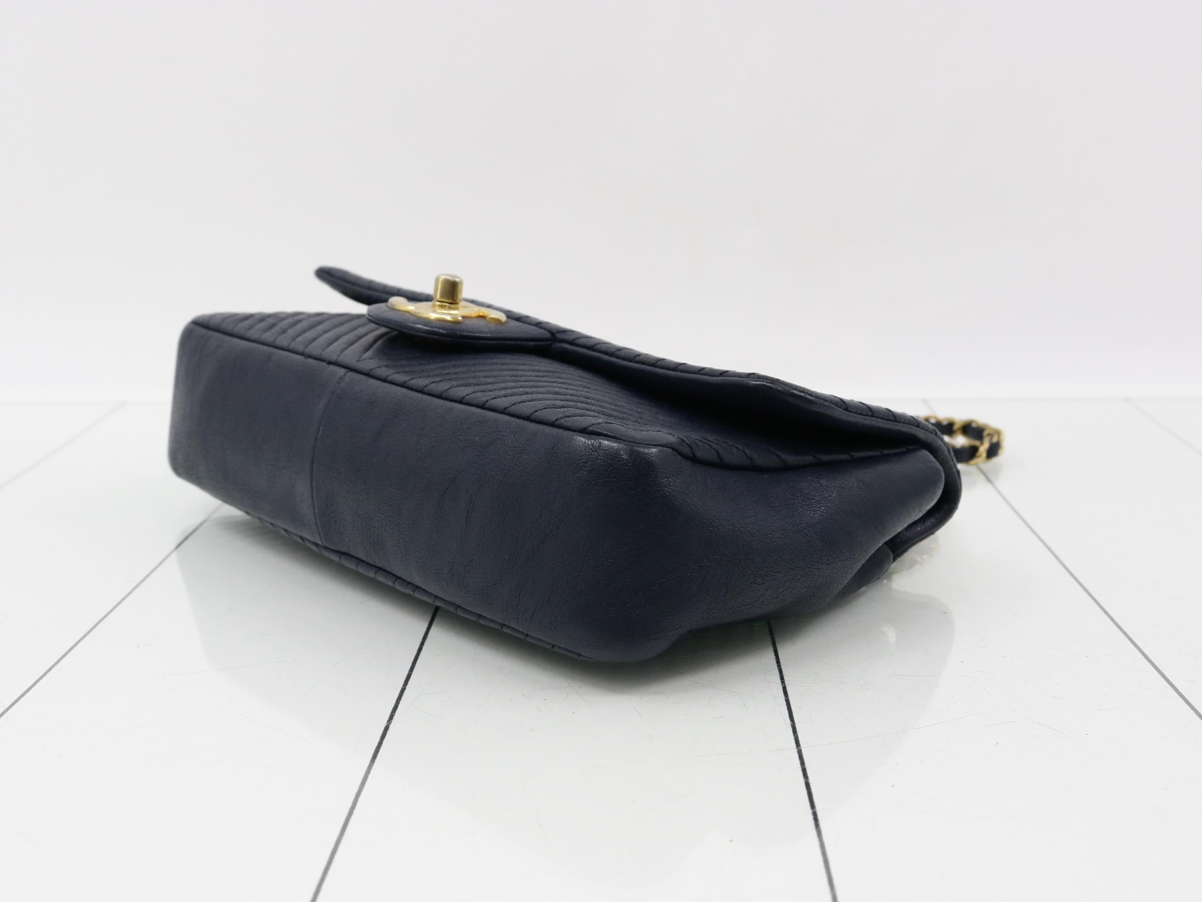 V-stitch shoulder bag — view 6