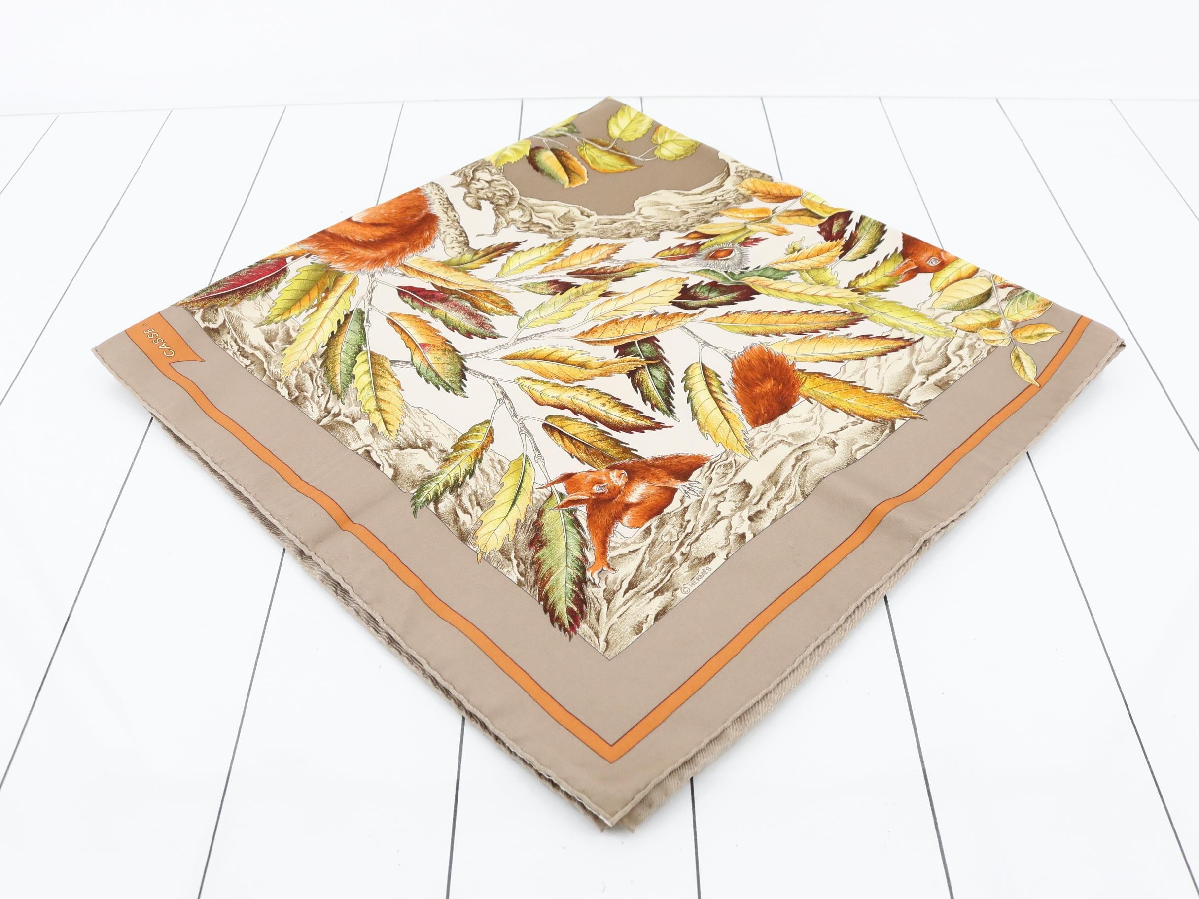 Carre Cassé-Noisette Silk Scarf — view 2