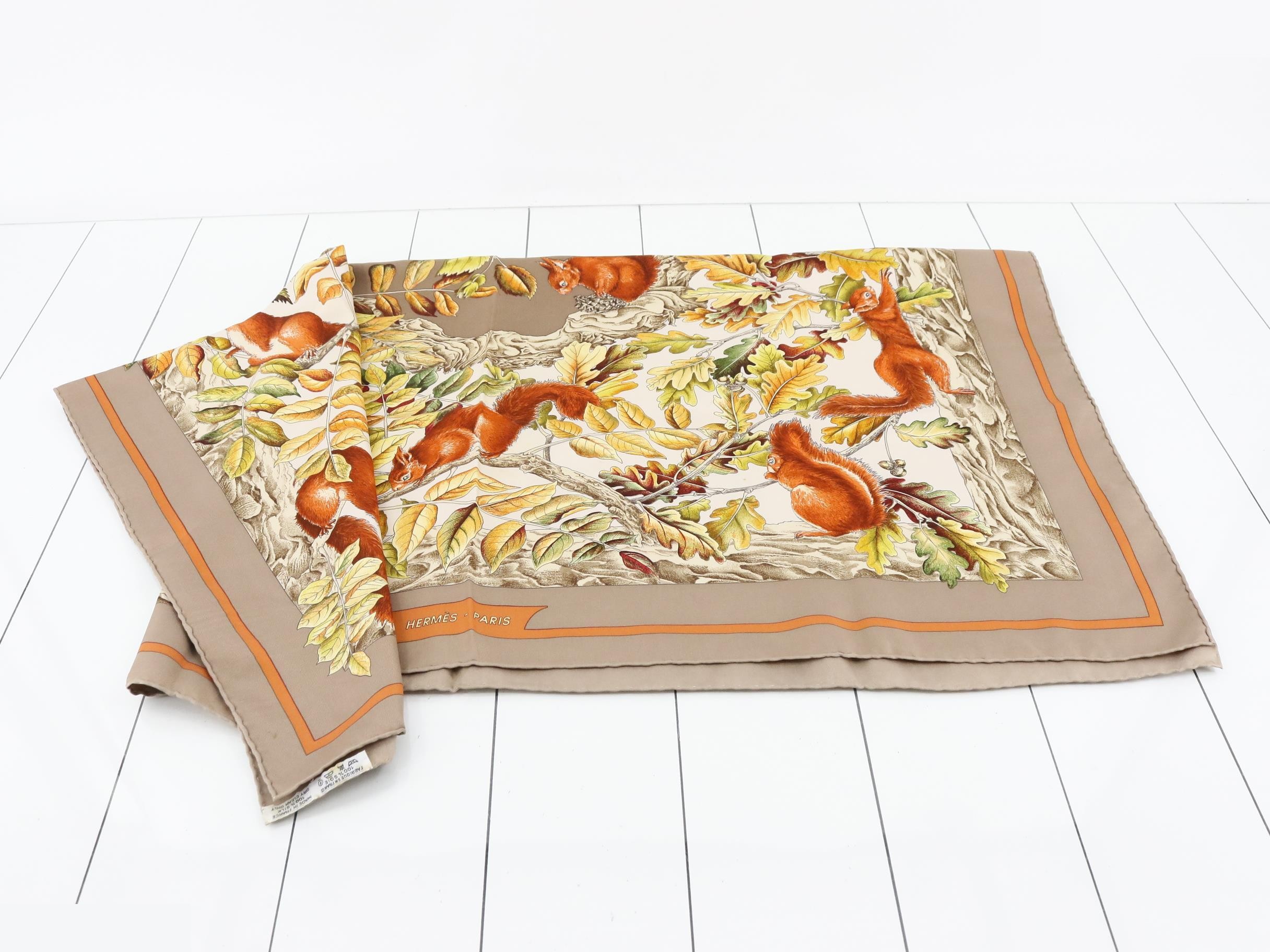 Carre Cassé-Noisette Silk Scarf — view 3