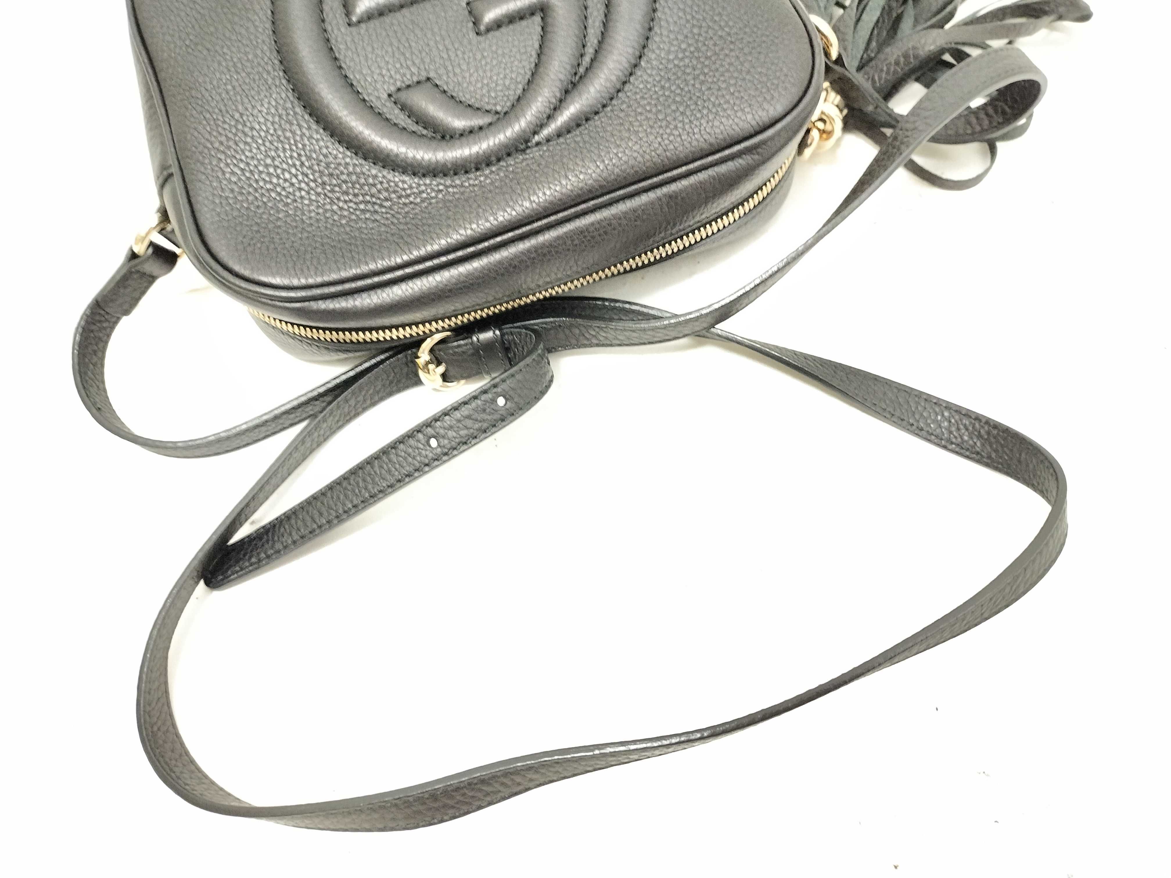 Soho Leather Shoulder Bag, Black, 308364 (Shoulder Bag) — view 3