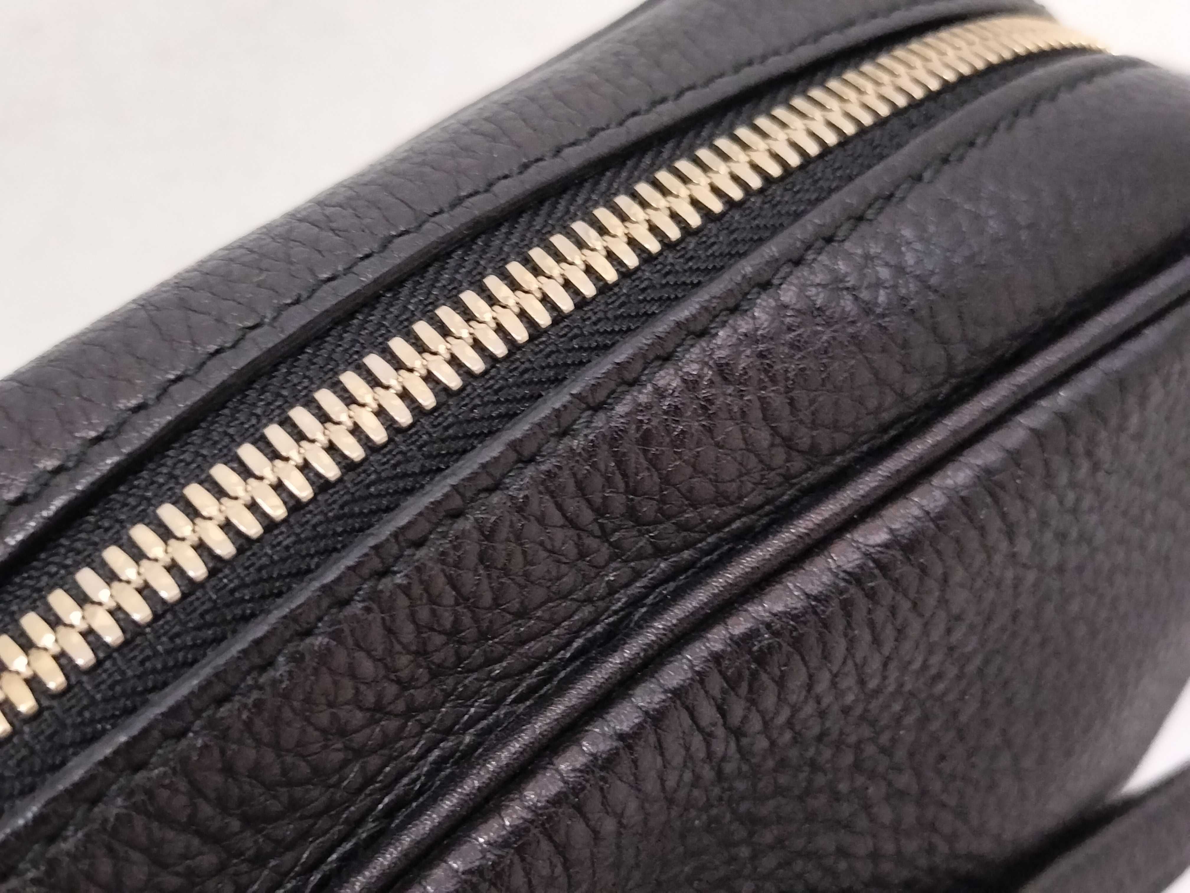 Soho Leather Shoulder Bag, Black, 308364 (Shoulder Bag) — view 6