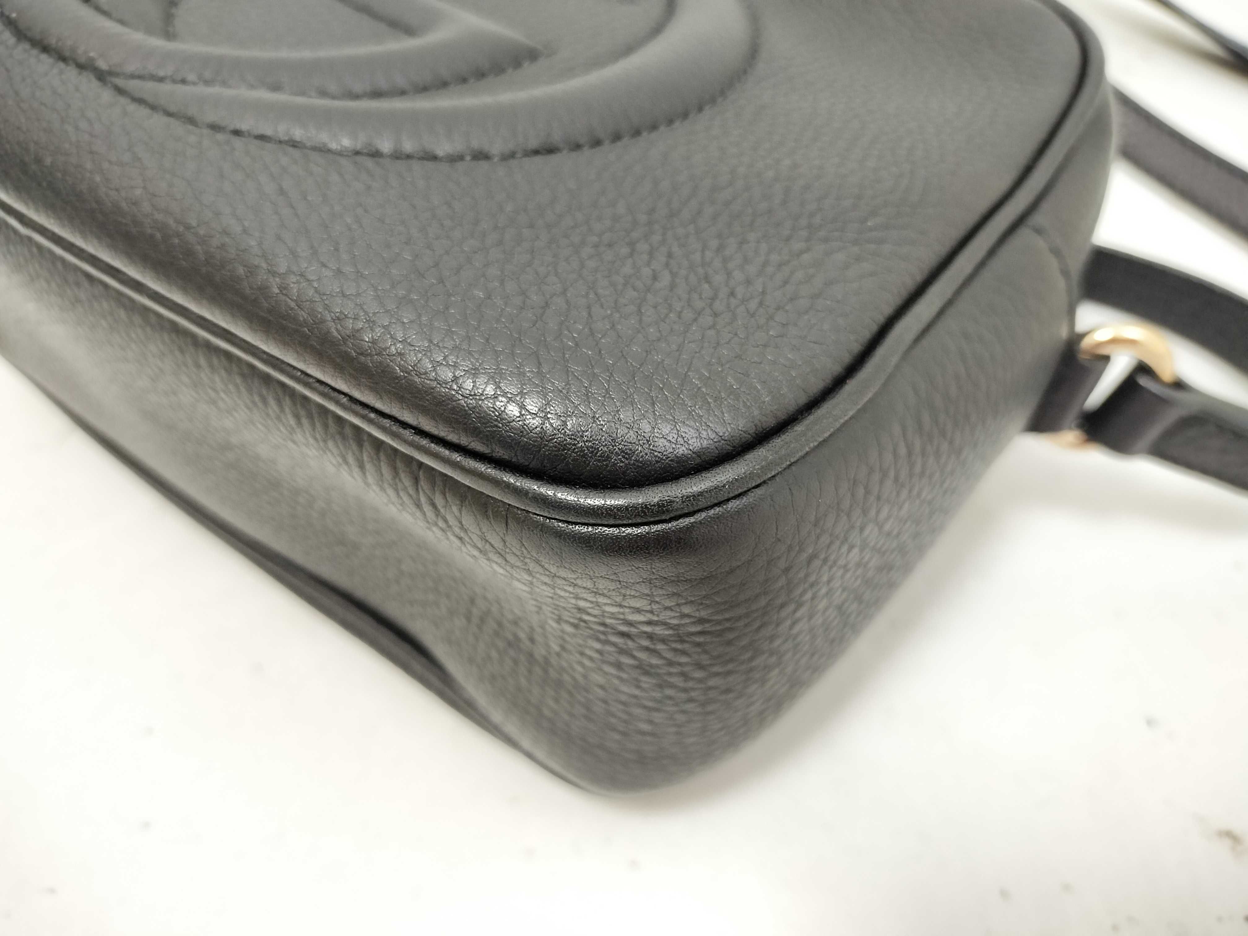 Soho Leather Shoulder Bag, Black, 308364 (Shoulder Bag) — view 7