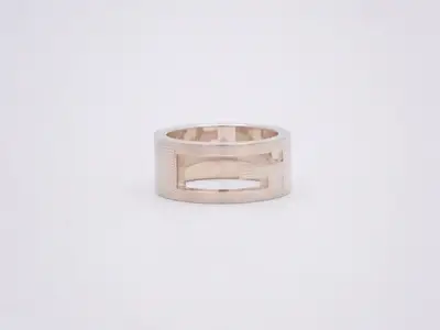 Branded G Ring, SV925 / 7.3g, Stamped 9, Actual Size #8