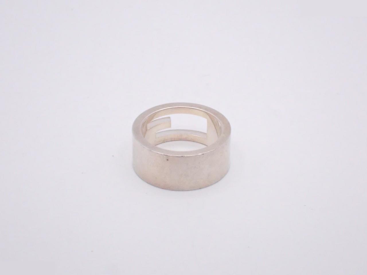 Branded G Ring, SV925 / 7.3g, Stamped 9, Actual Size #8 — view 2