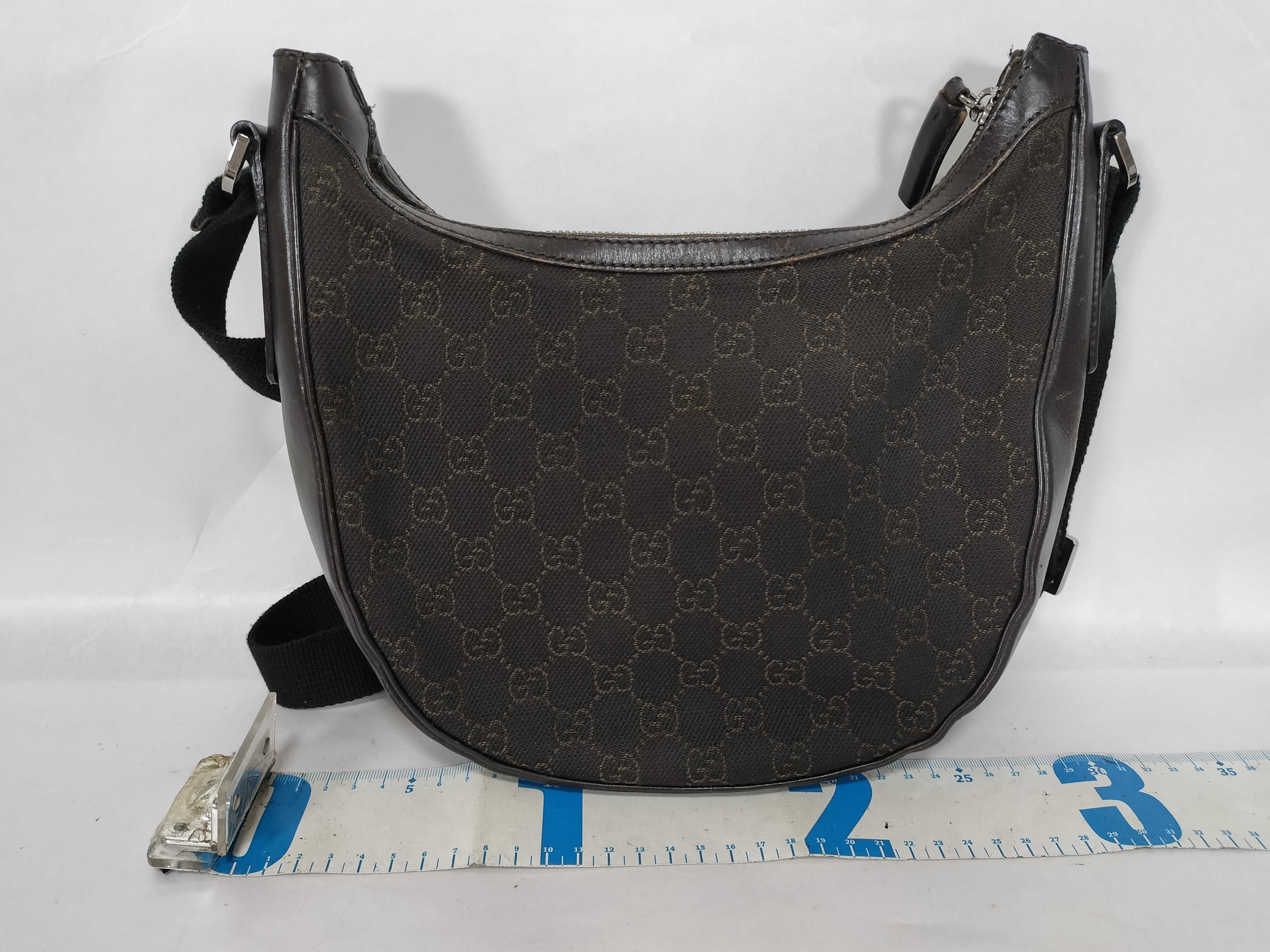 GG Canvas Gucci Denim Shoulder Bag — view 2