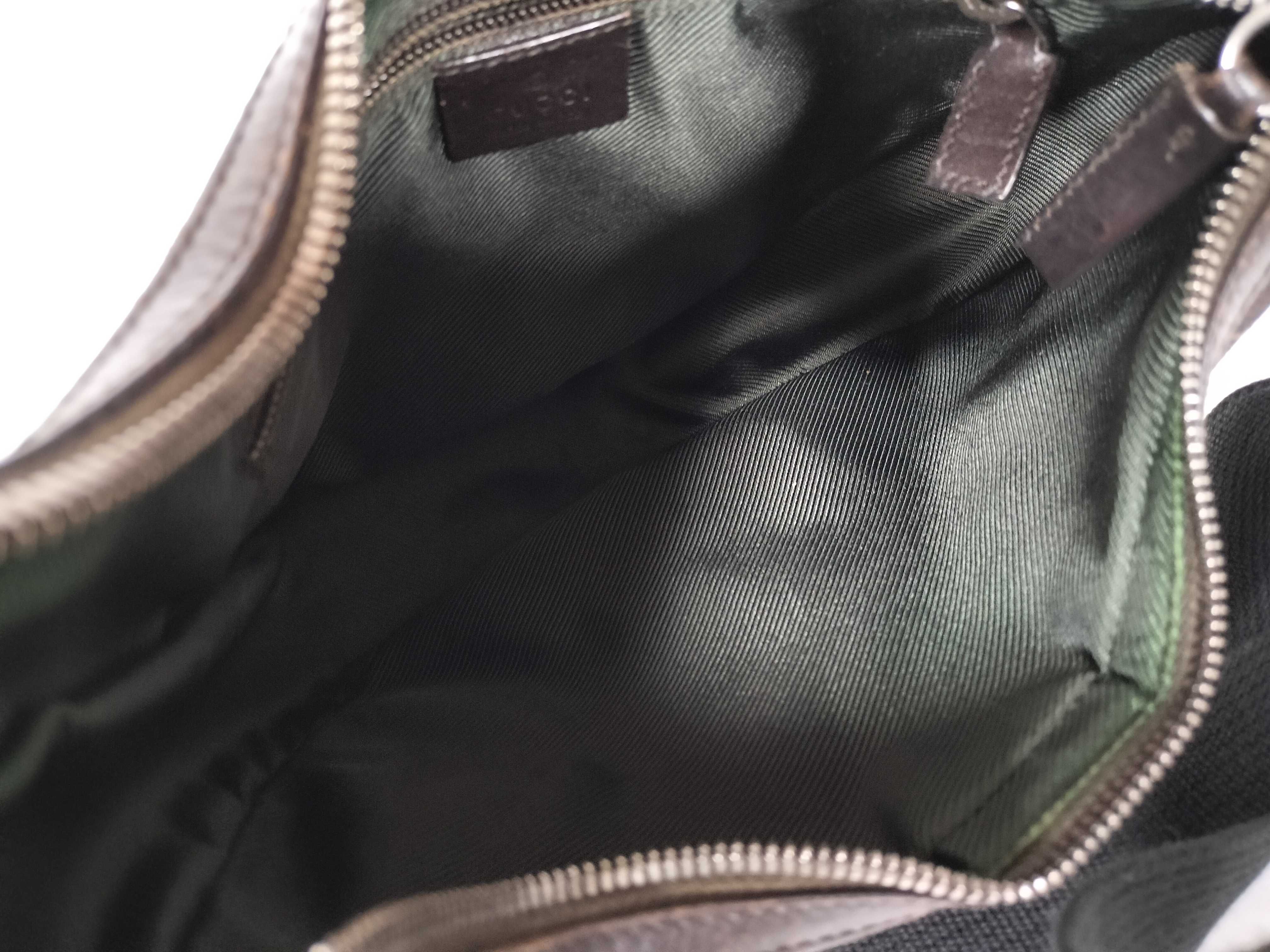 GG Canvas Gucci Denim Shoulder Bag — view 11