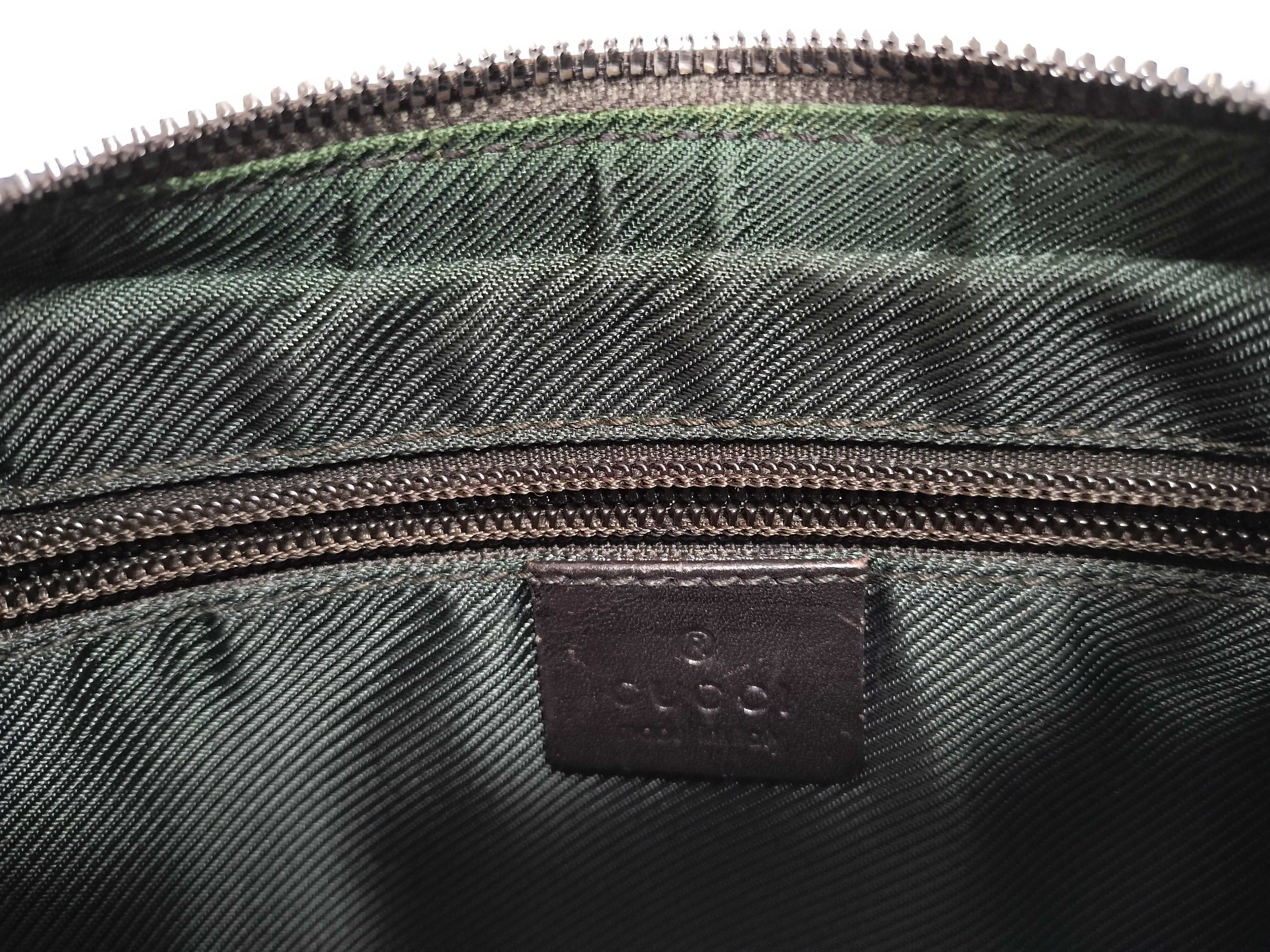 GG Canvas Gucci Denim Shoulder Bag — view 13