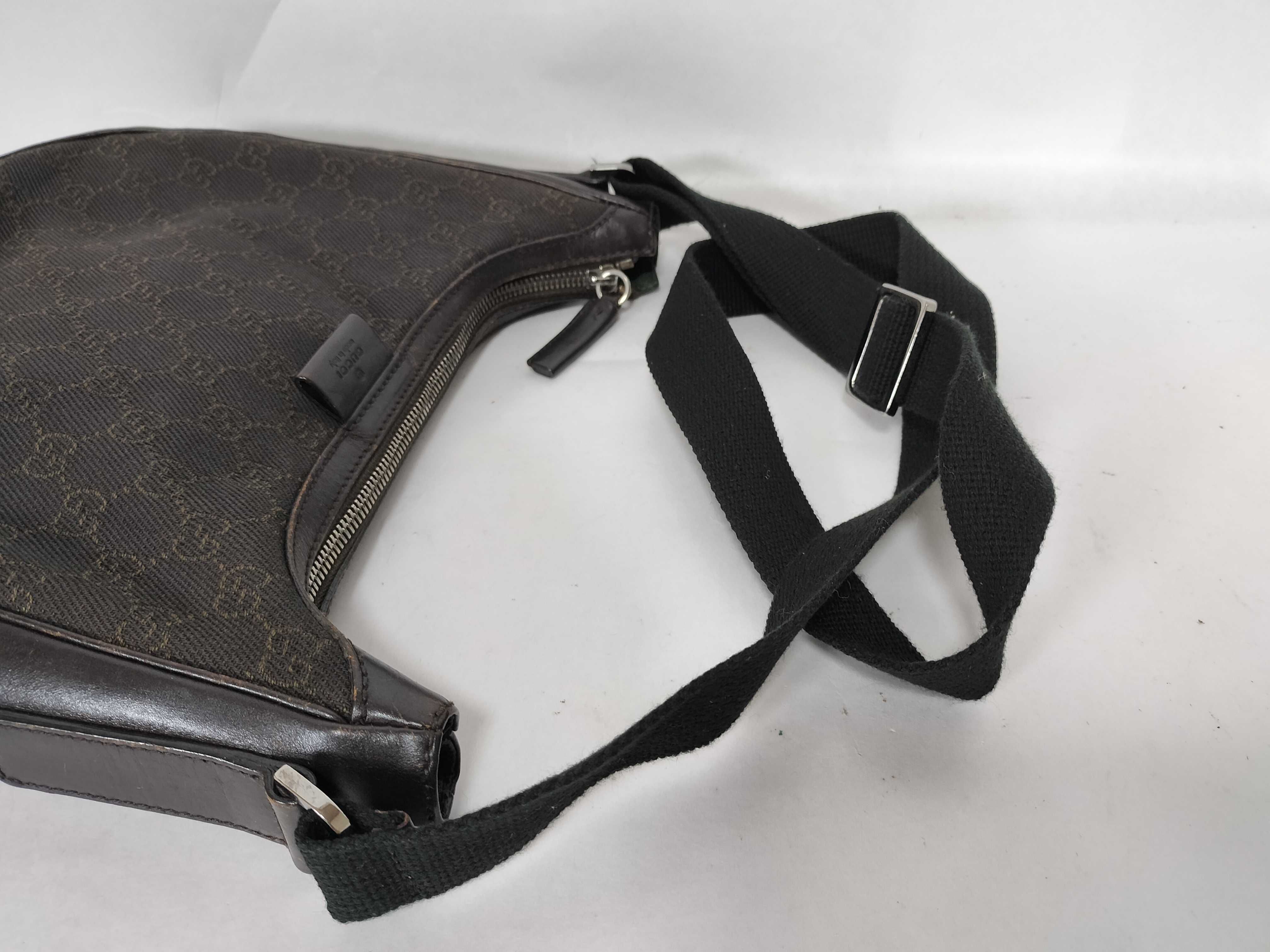 GG Canvas Gucci Denim Shoulder Bag — view 3