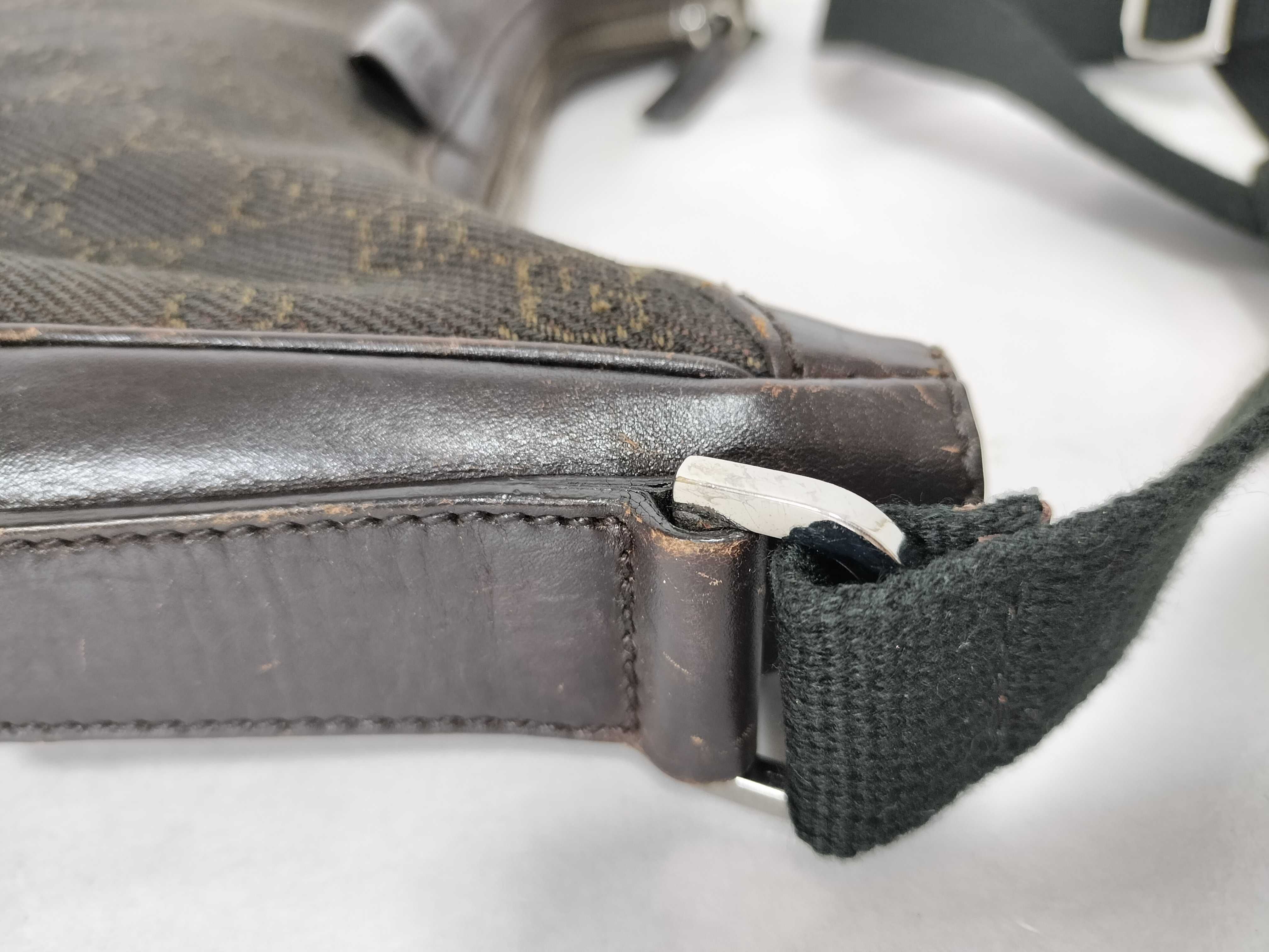 GG Canvas Gucci Denim Shoulder Bag — view 5