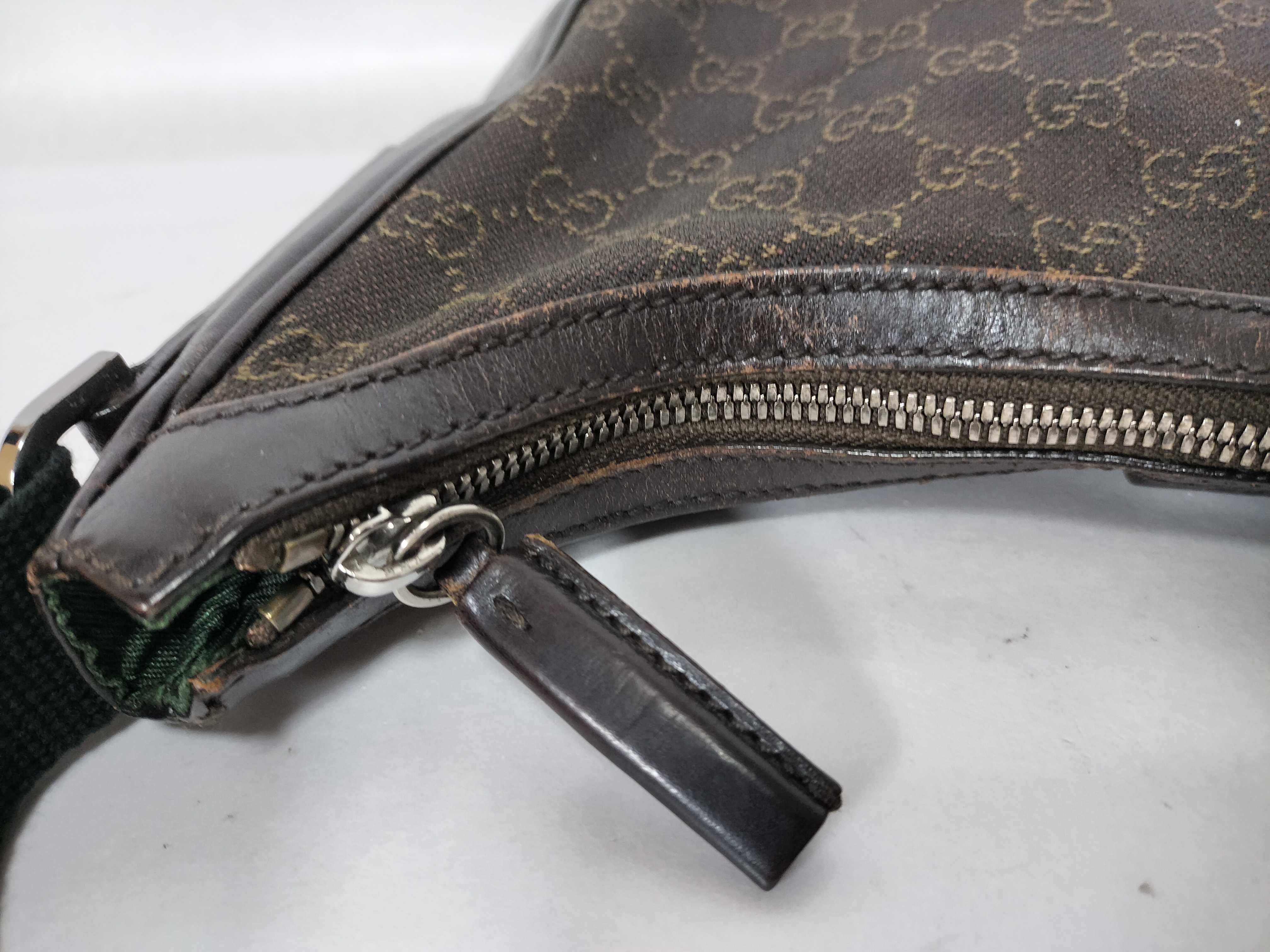 GG Canvas Gucci Denim Shoulder Bag — view 8