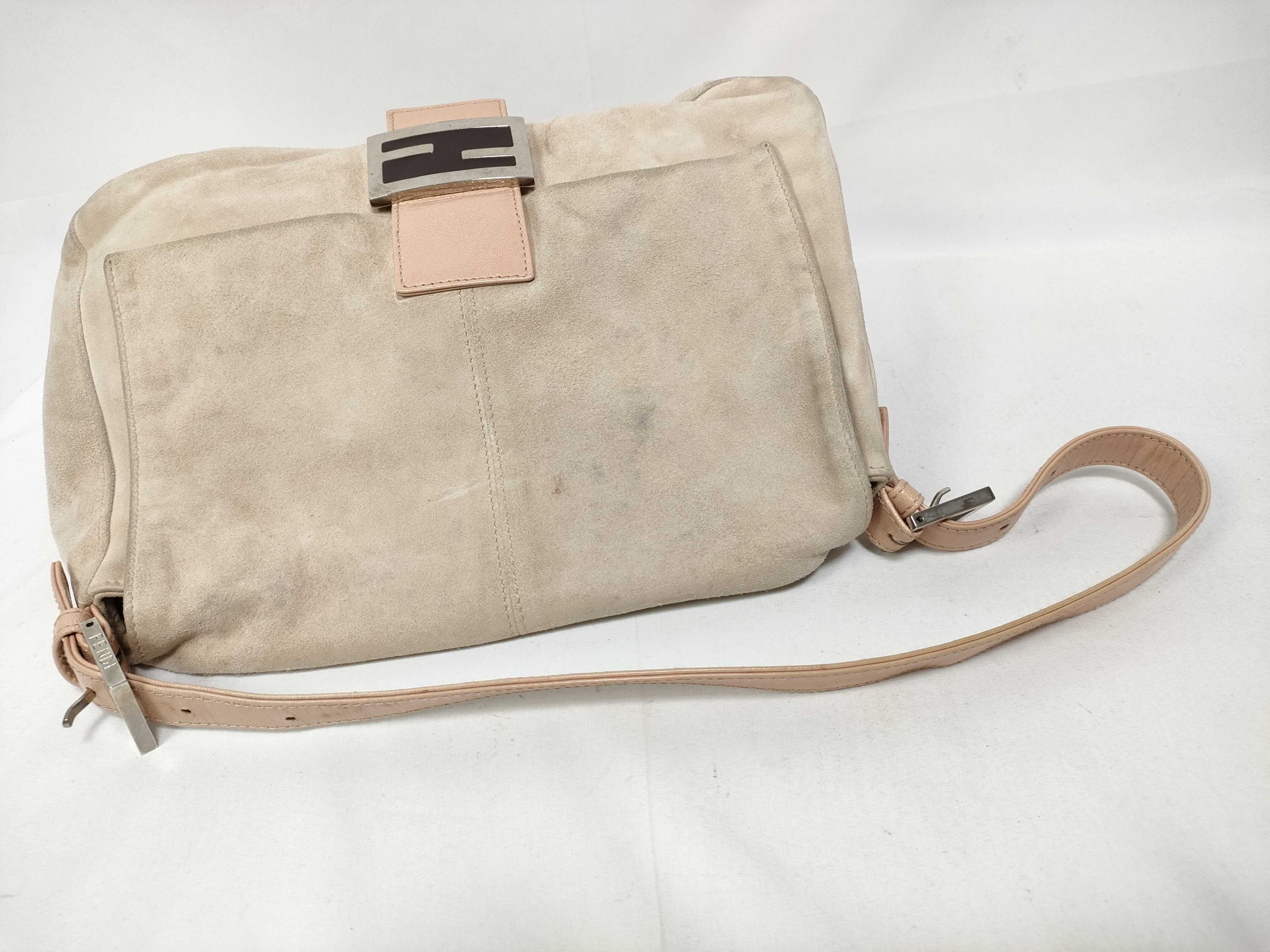 Mamma Bucket Suede Pink Shoulder Bag — view 12