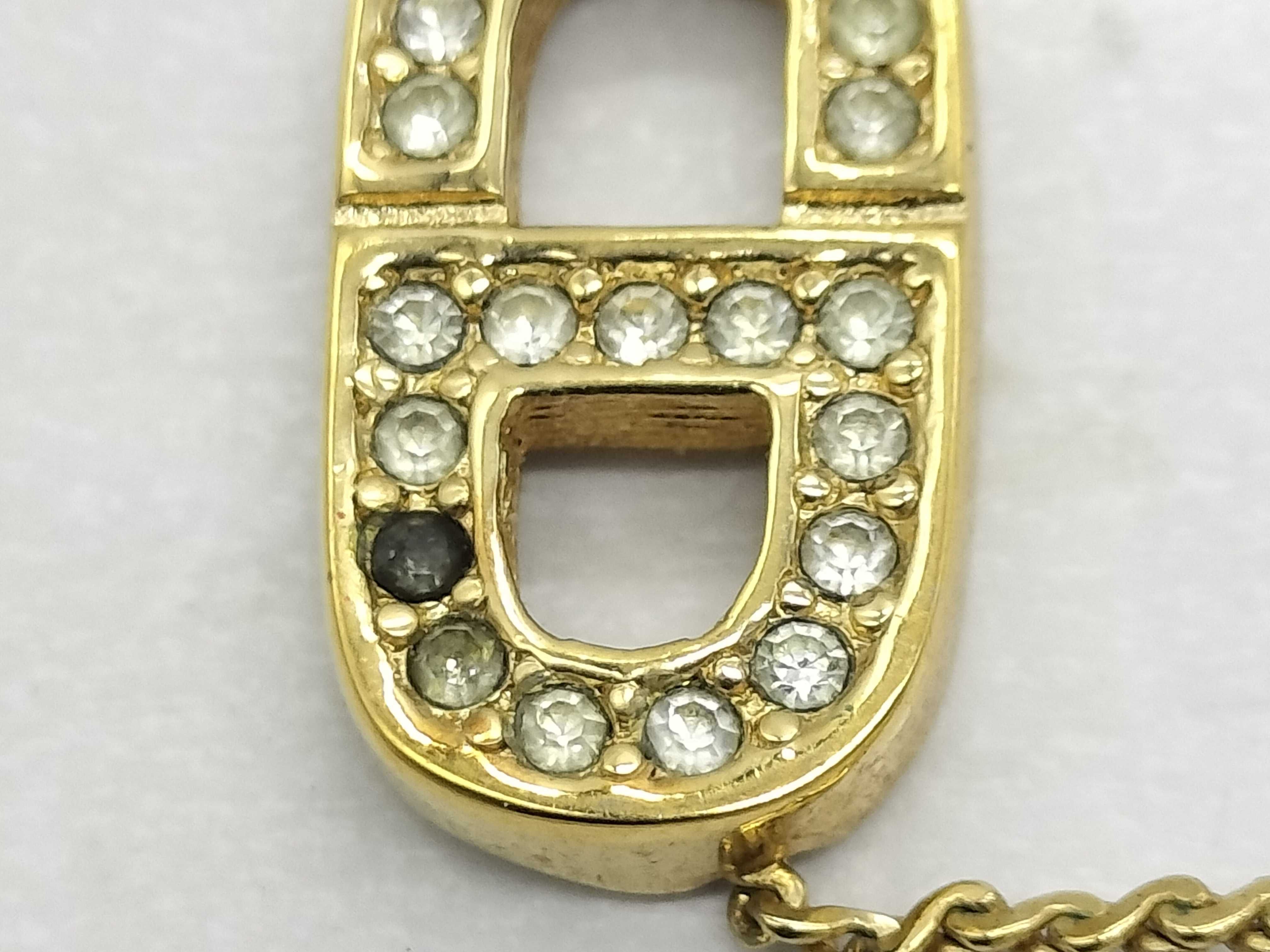 CD logo gold accessory necklace — view 11