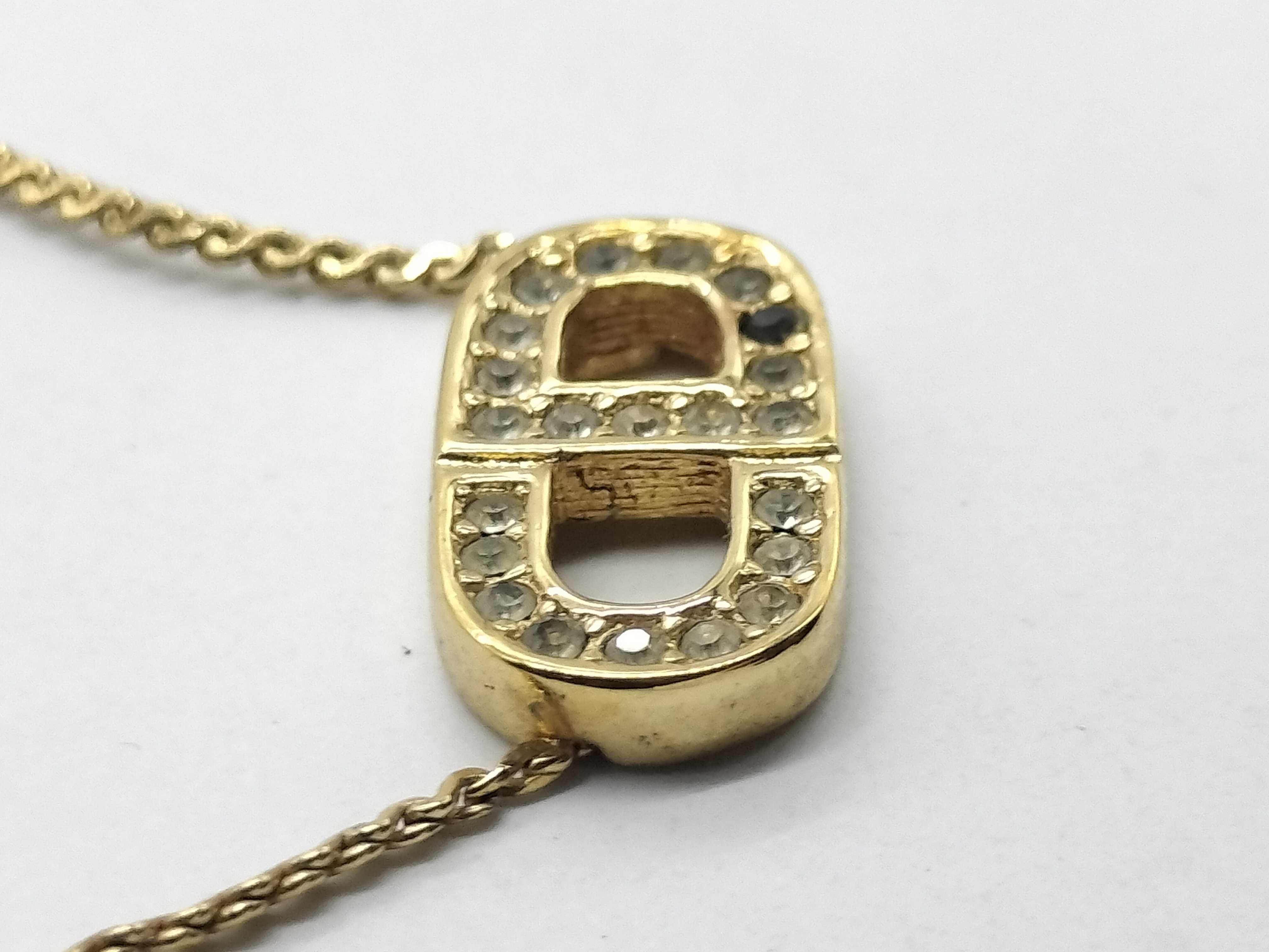 CD logo gold accessory necklace — view 5