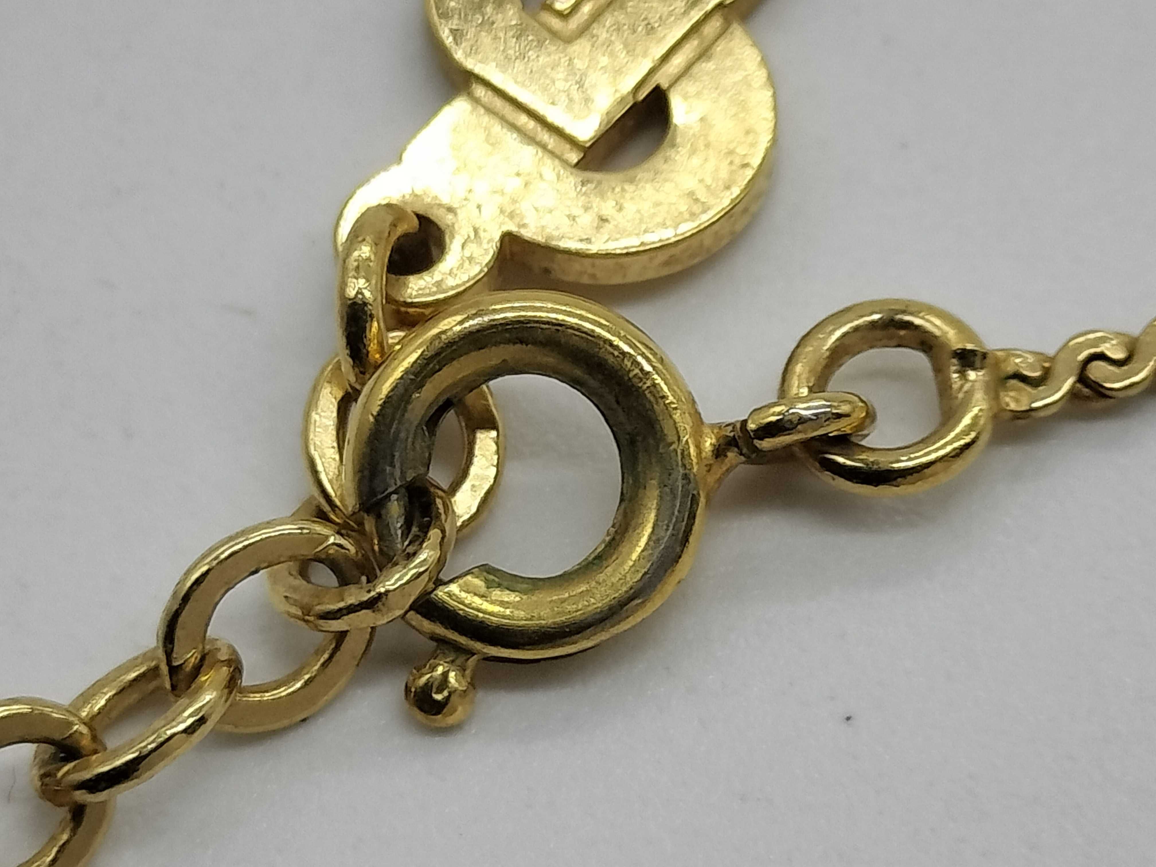 CD logo gold accessory necklace — view 6