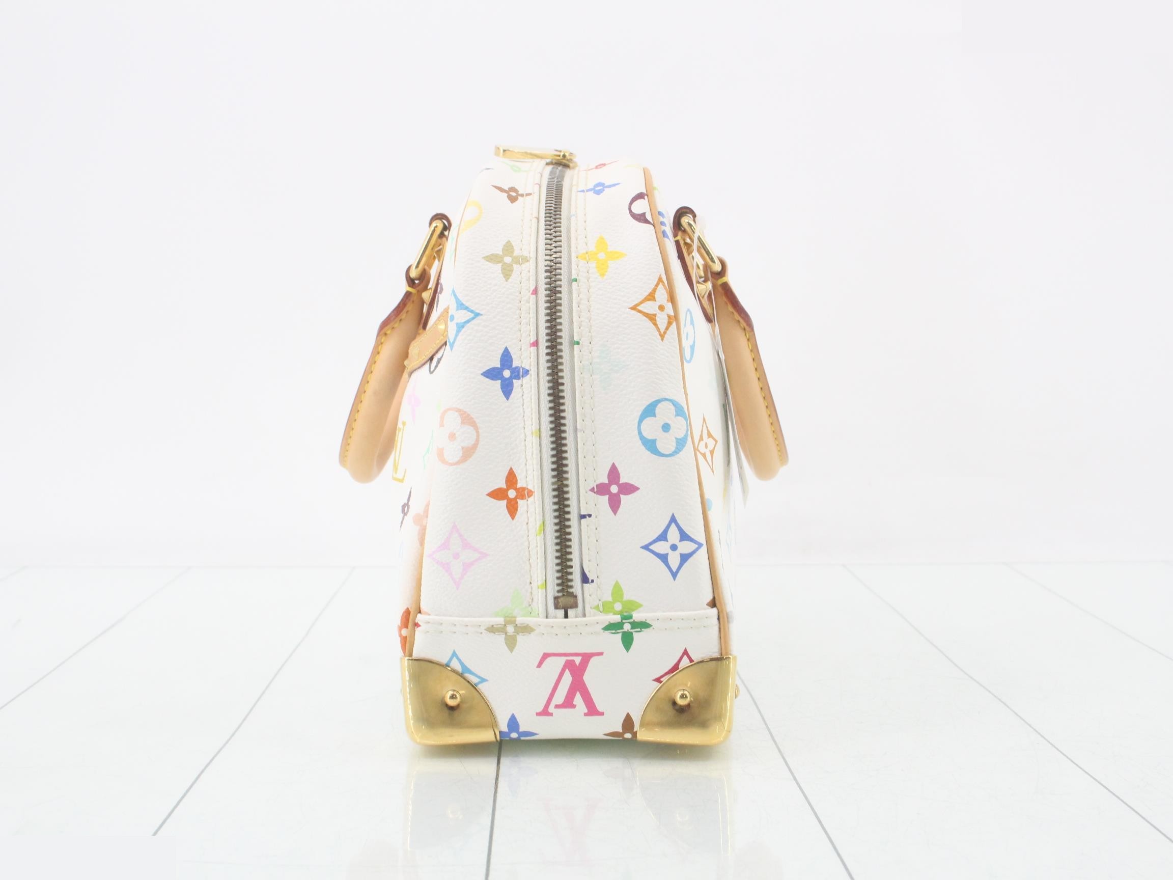 Monogram Multicolore Trouville Blanc Handbag — view 3