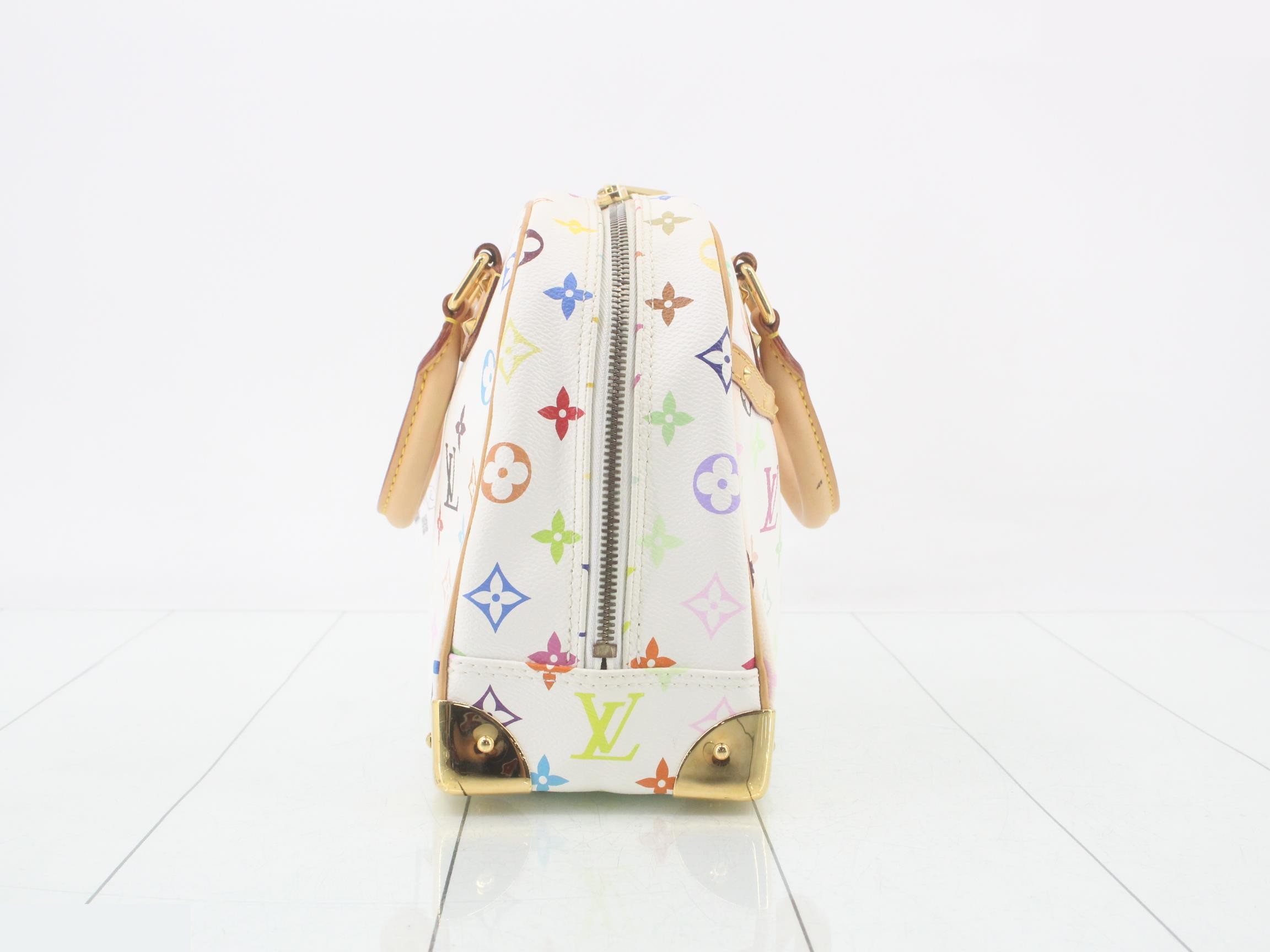 Monogram Multicolore Trouville Blanc Handbag — view 4