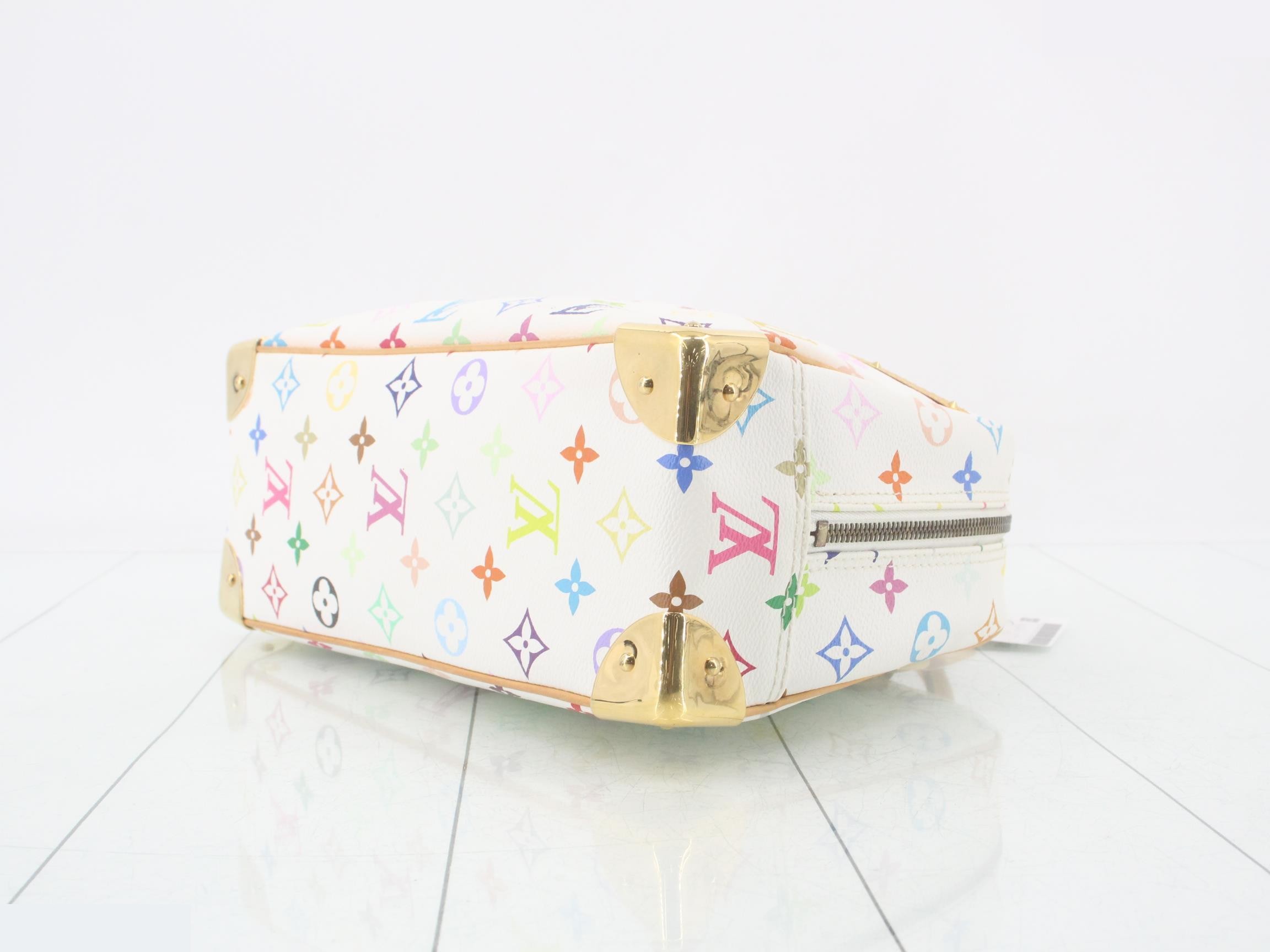 Monogram Multicolore Trouville Blanc Handbag — view 6