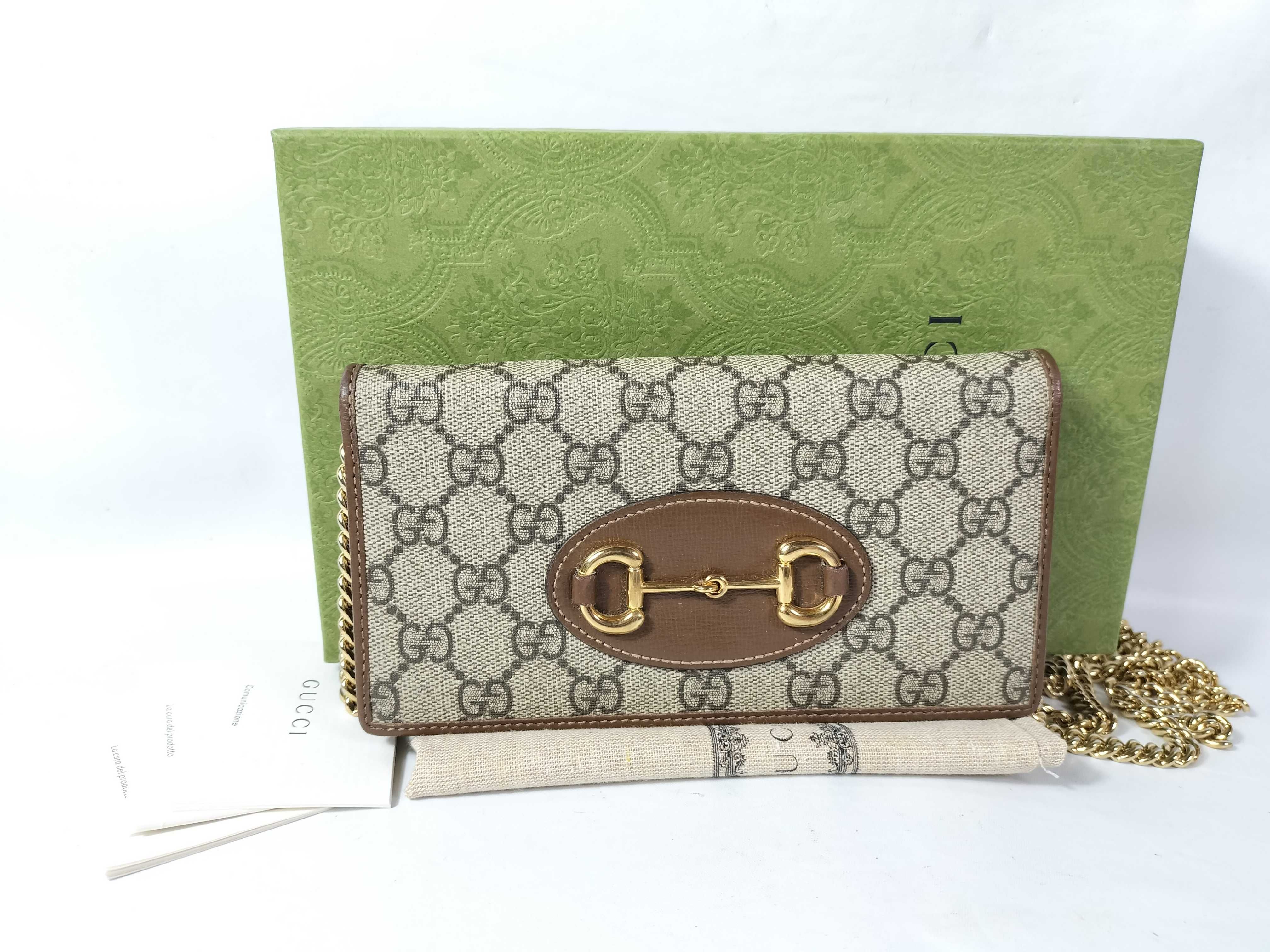 GG Supreme Horsebit 1955 Chain WOC Shoulder Bag